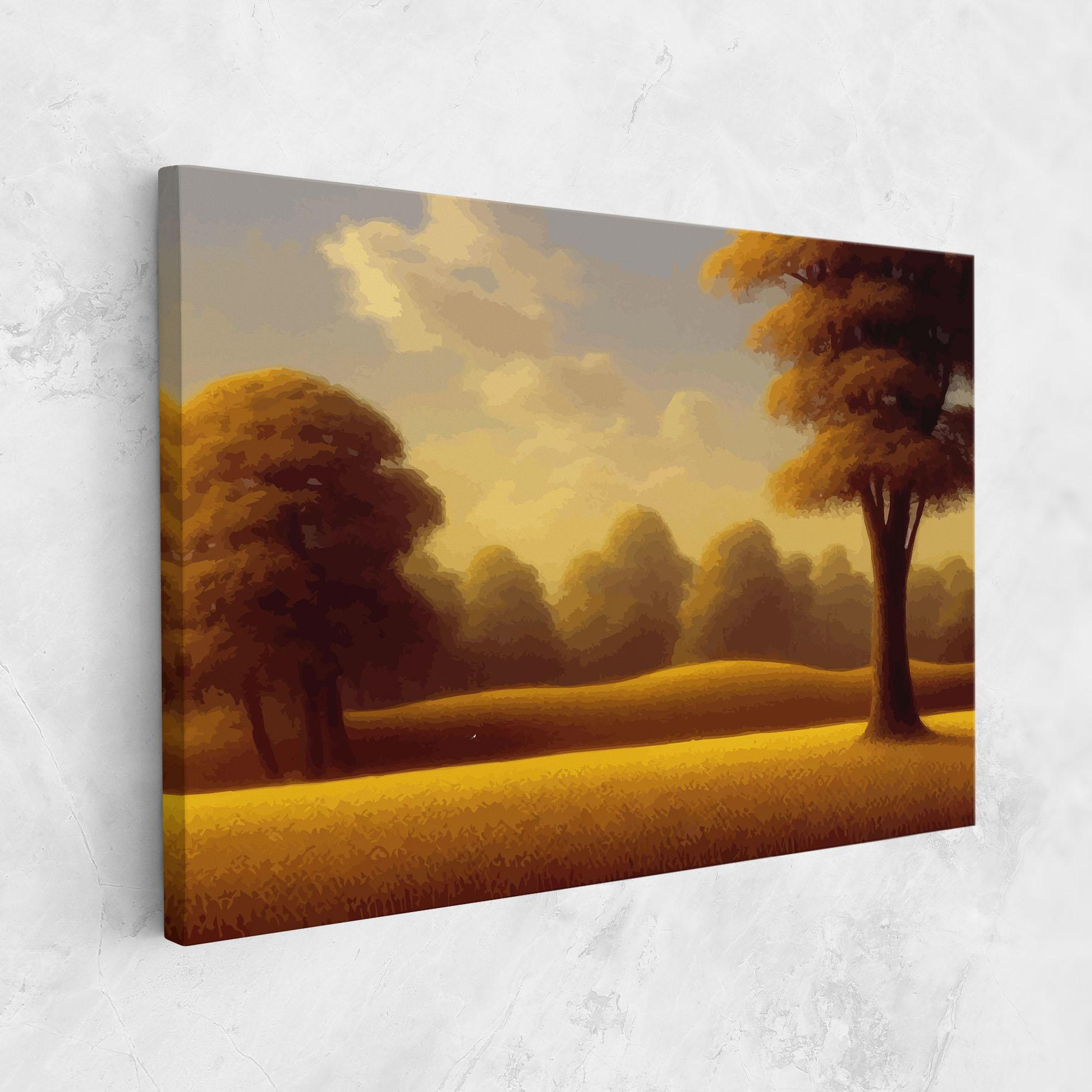 Leinwandbild Yellow Countryside mockup 1