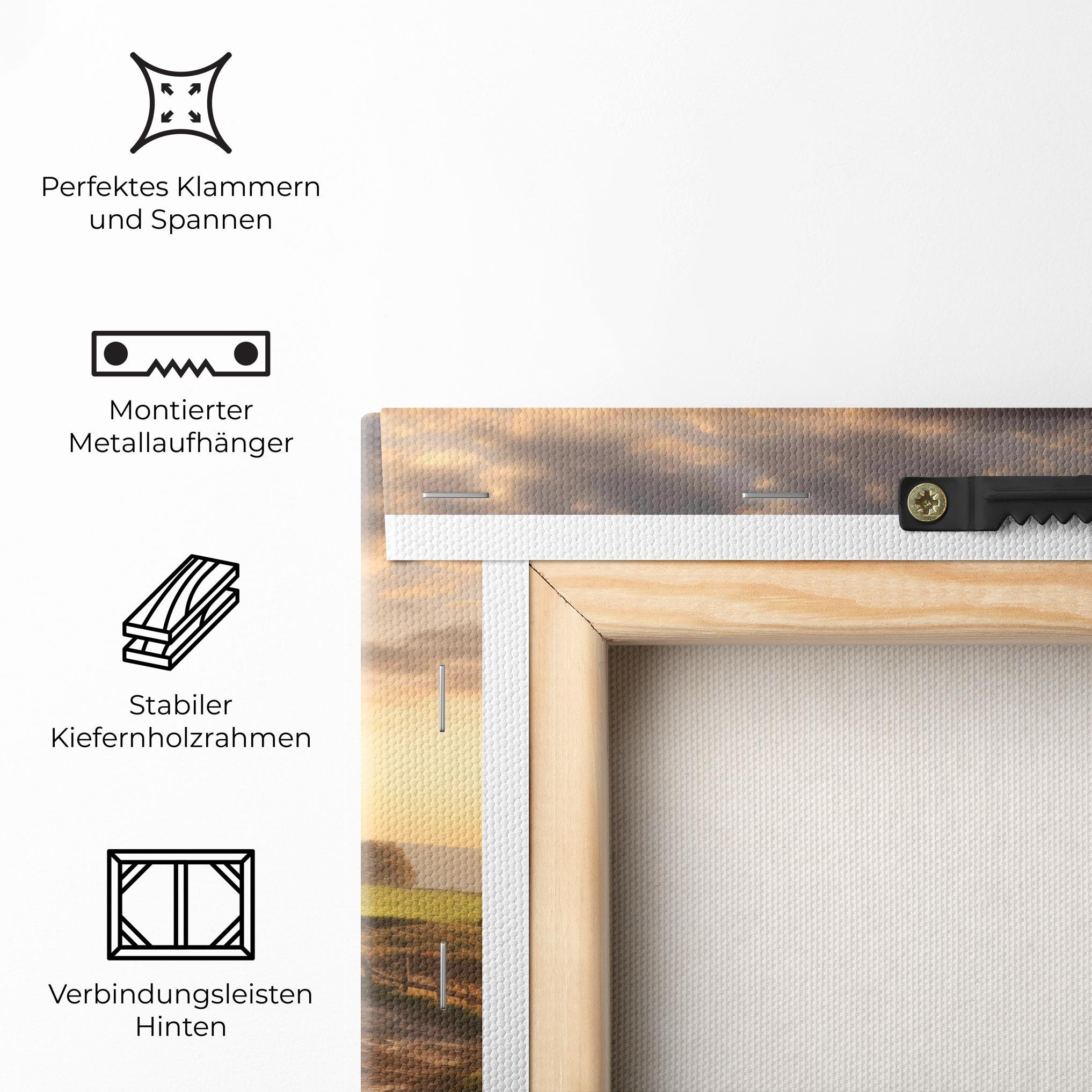 Leinwandbild Autumn Farm House mockup 5