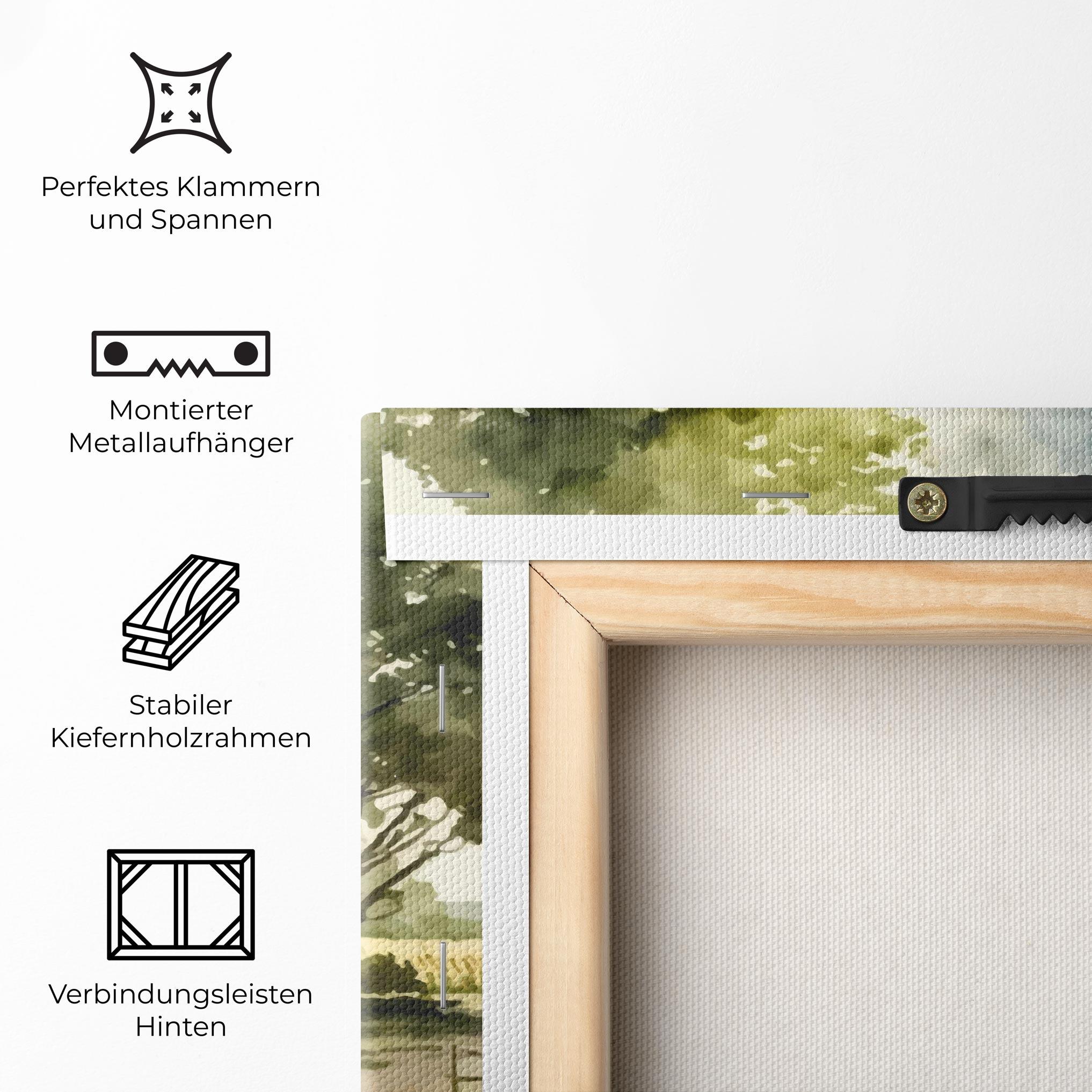 Leinwandbild Farm Blue Car mockup 5