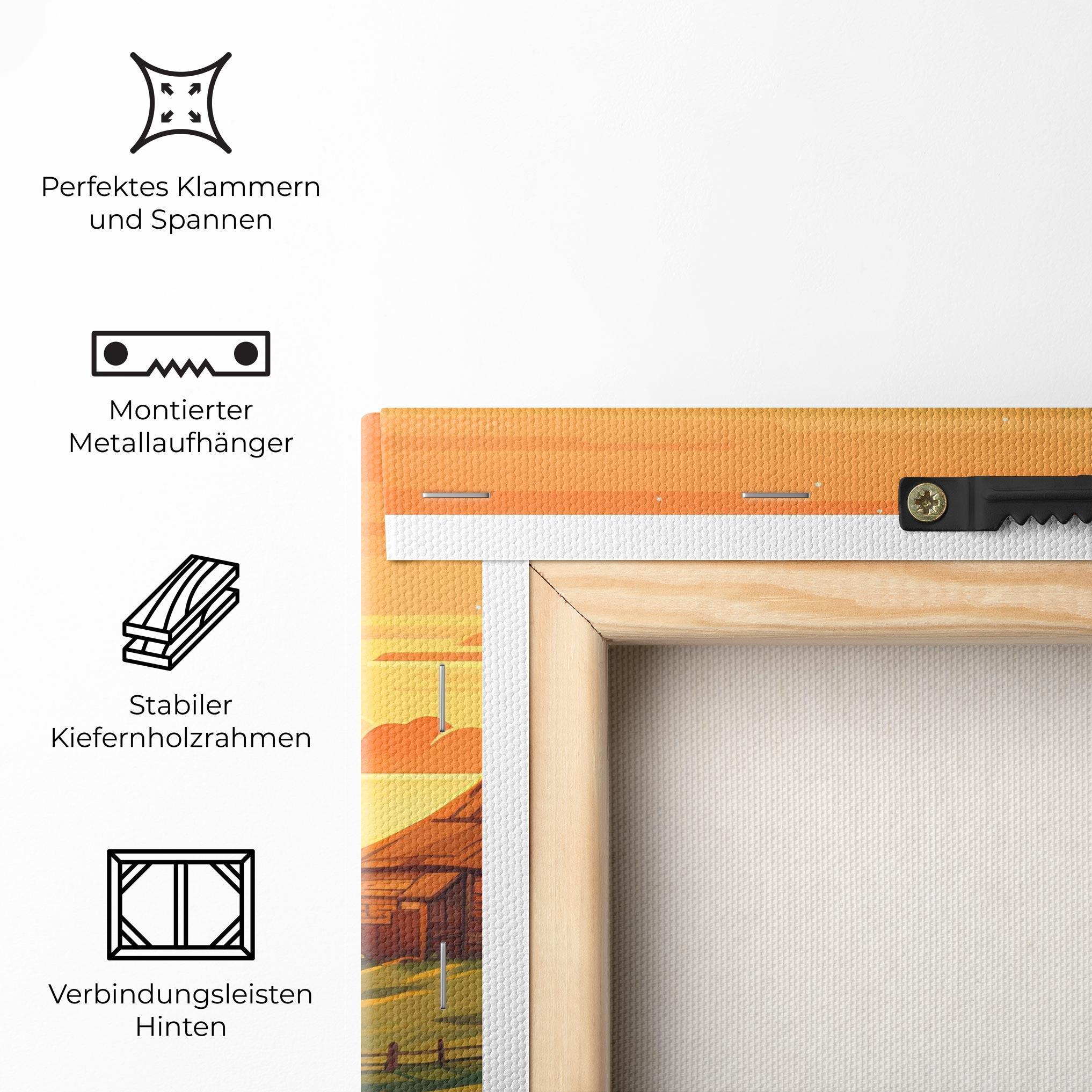 Leinwandbild Farmhouse Sunlight mockup 5