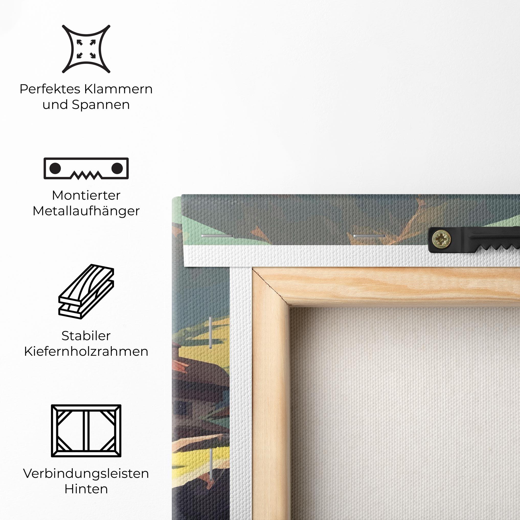 Leinwandbild Grassy Mountain View mockup 5