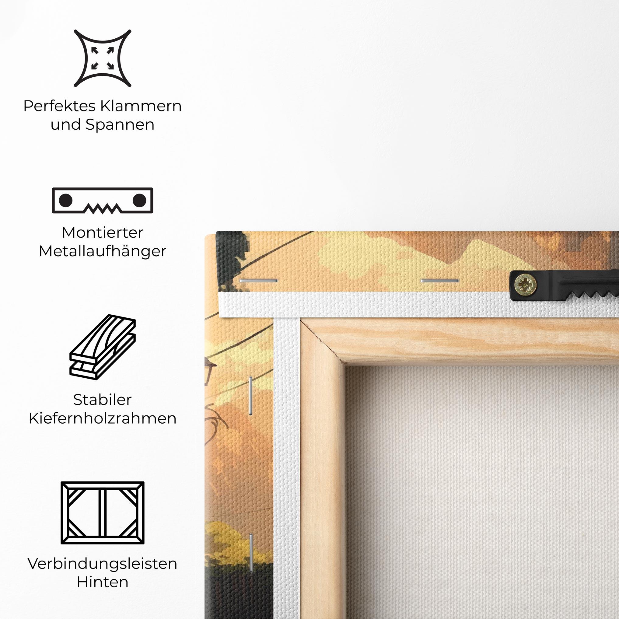 Leinwandbild Grassy Village View mockup 5