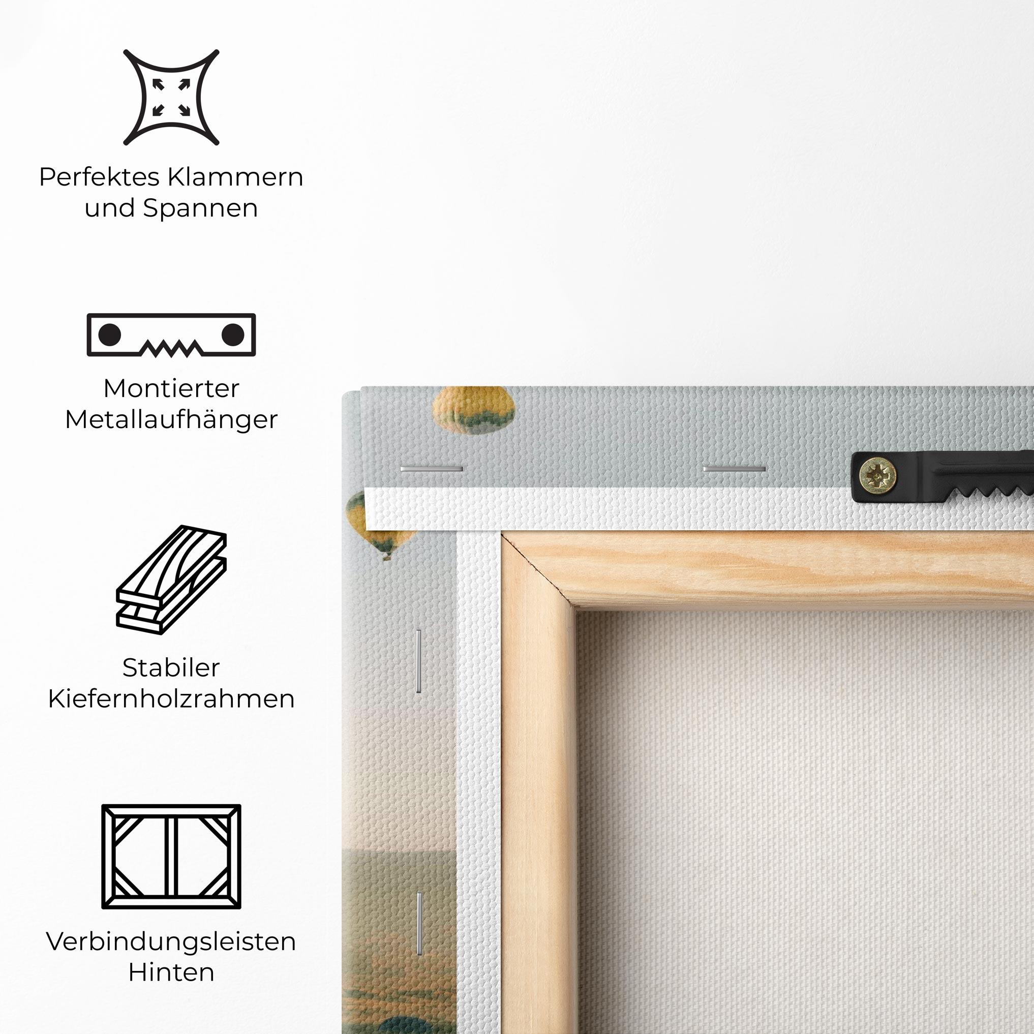 Leinwandbild Hot Ballons mockup 5