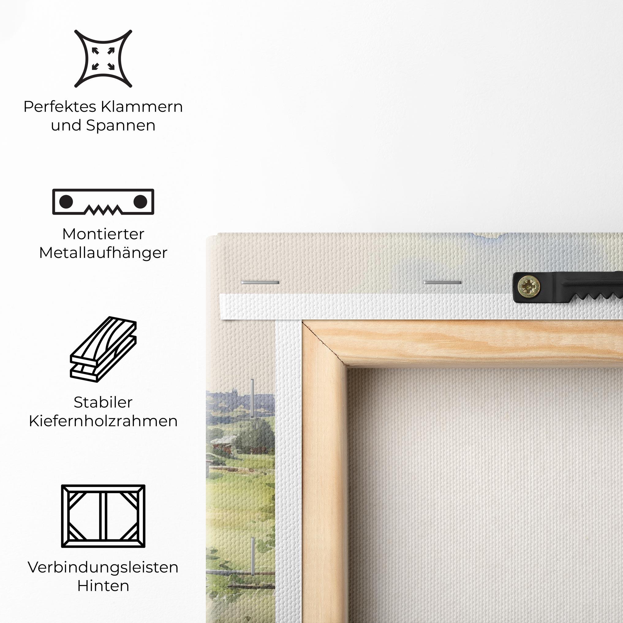 Leinwandbild Rural Farm mockup 5