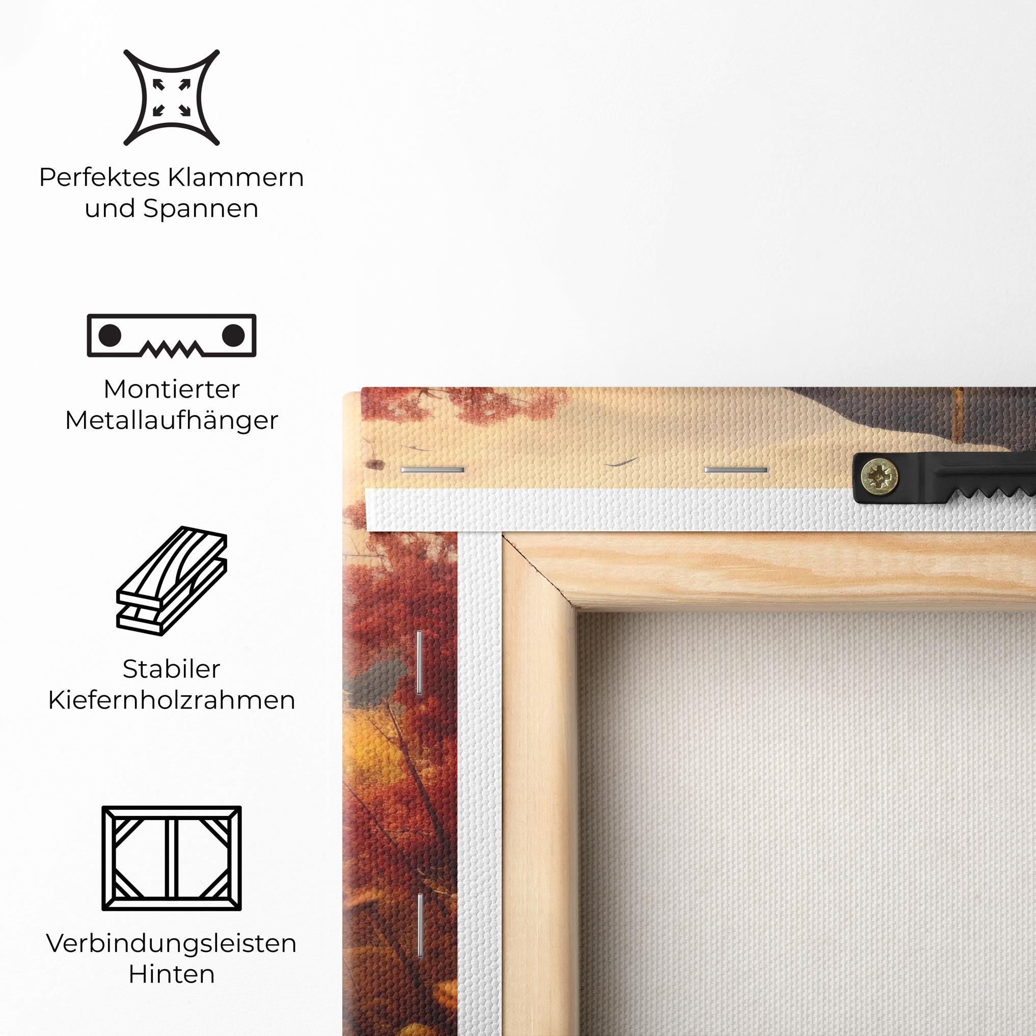 Leinwandbild Small Cabin Field mockup 5