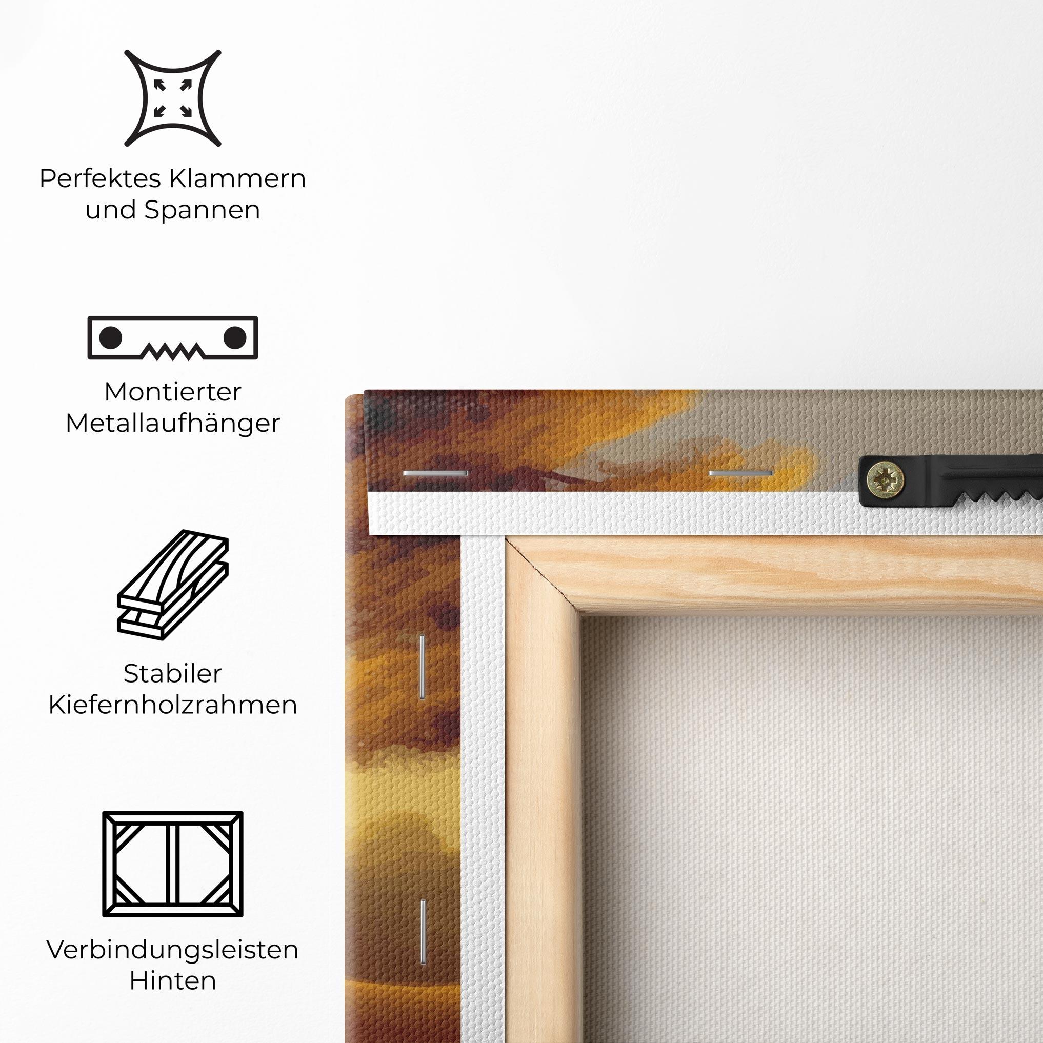 Leinwandbild Yellow Countryside mockup 5