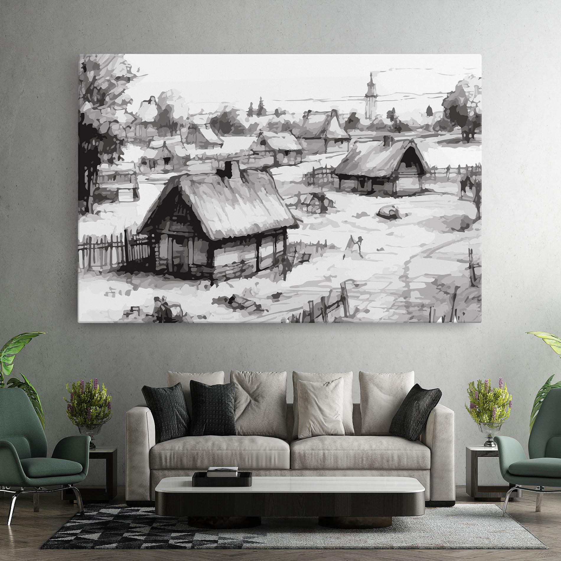 Leinwandbild Farm Grey Ink mockup 7