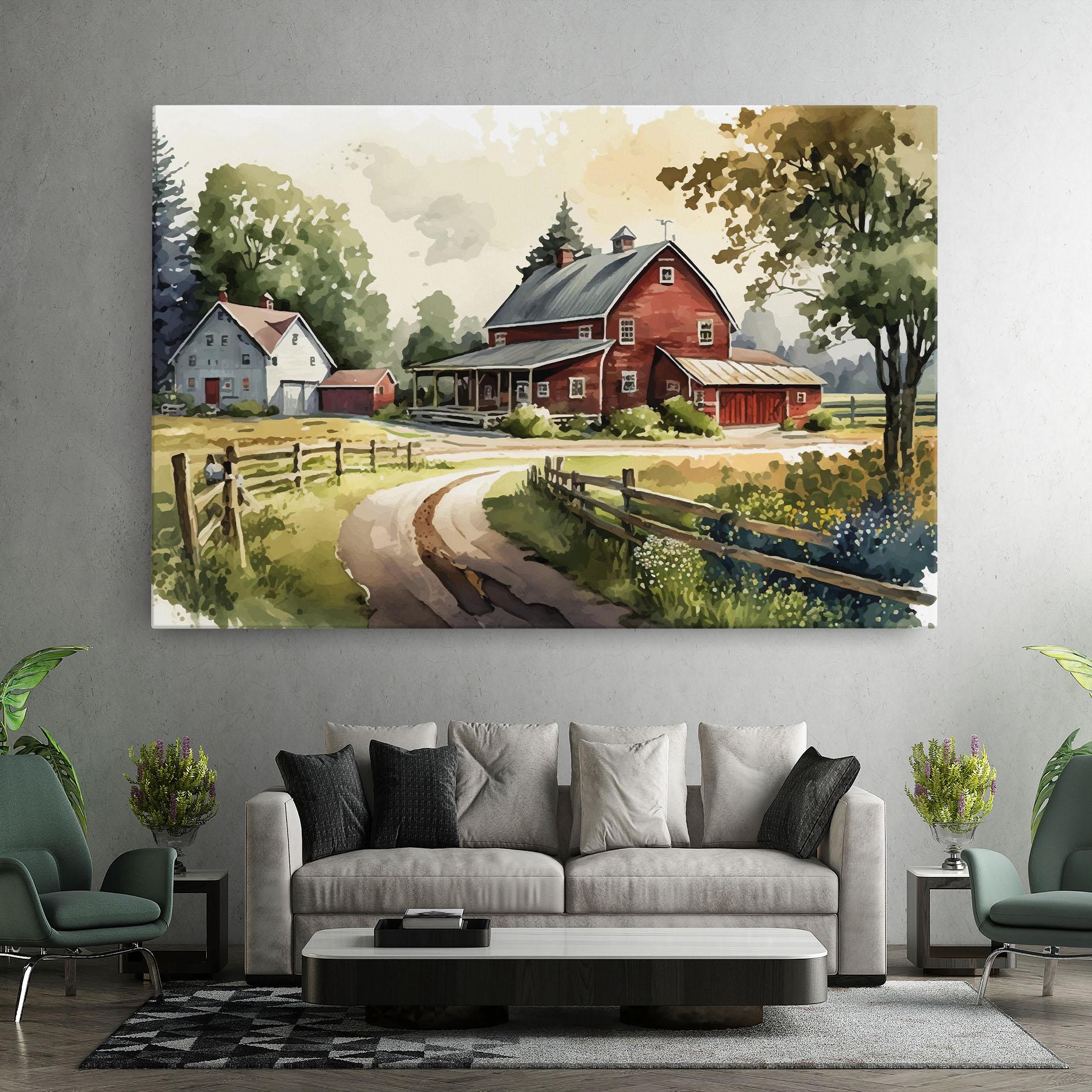 Leinwandbild Farmhouse Painting mockup 7