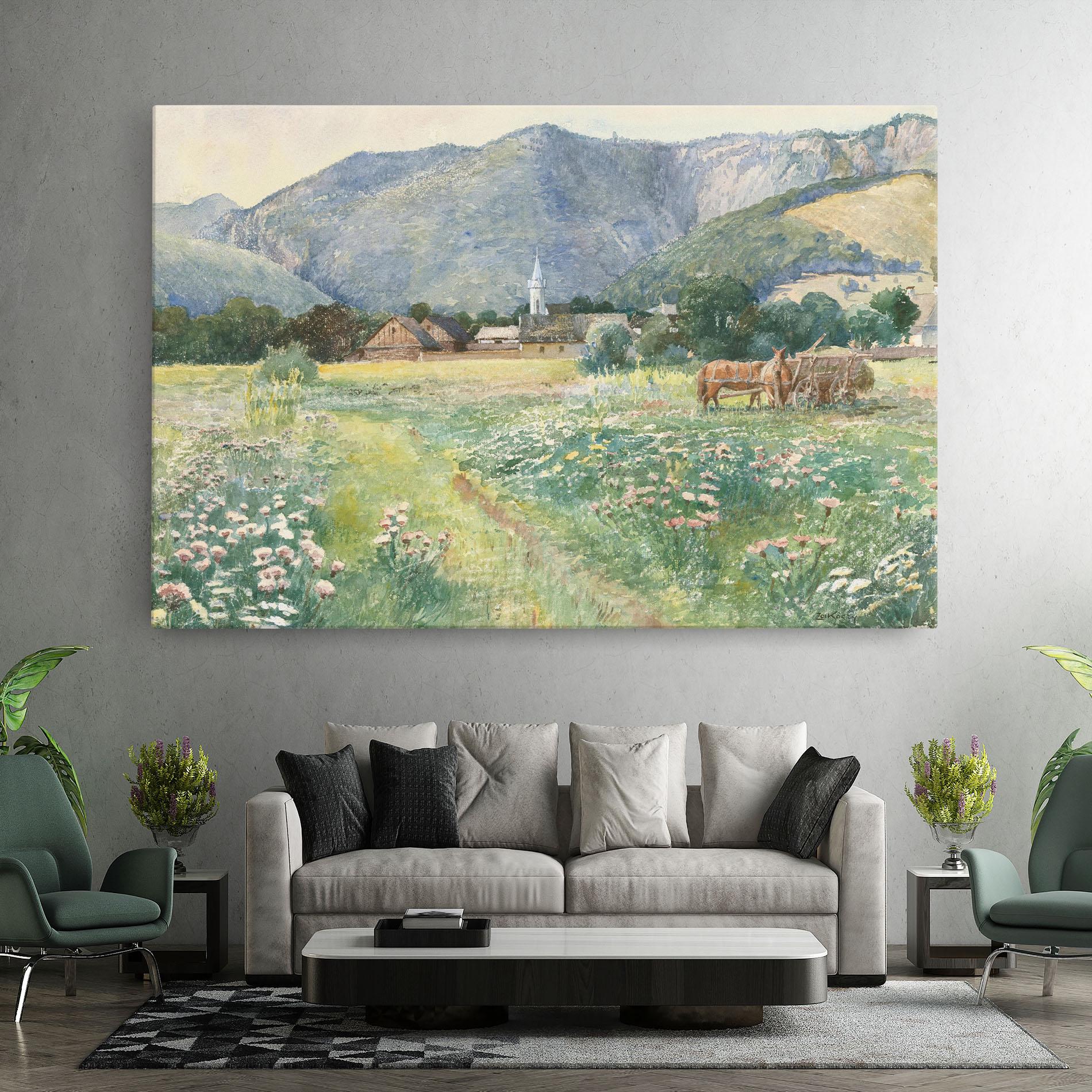 Leinwandbild Rural Painting Art mockup 7
