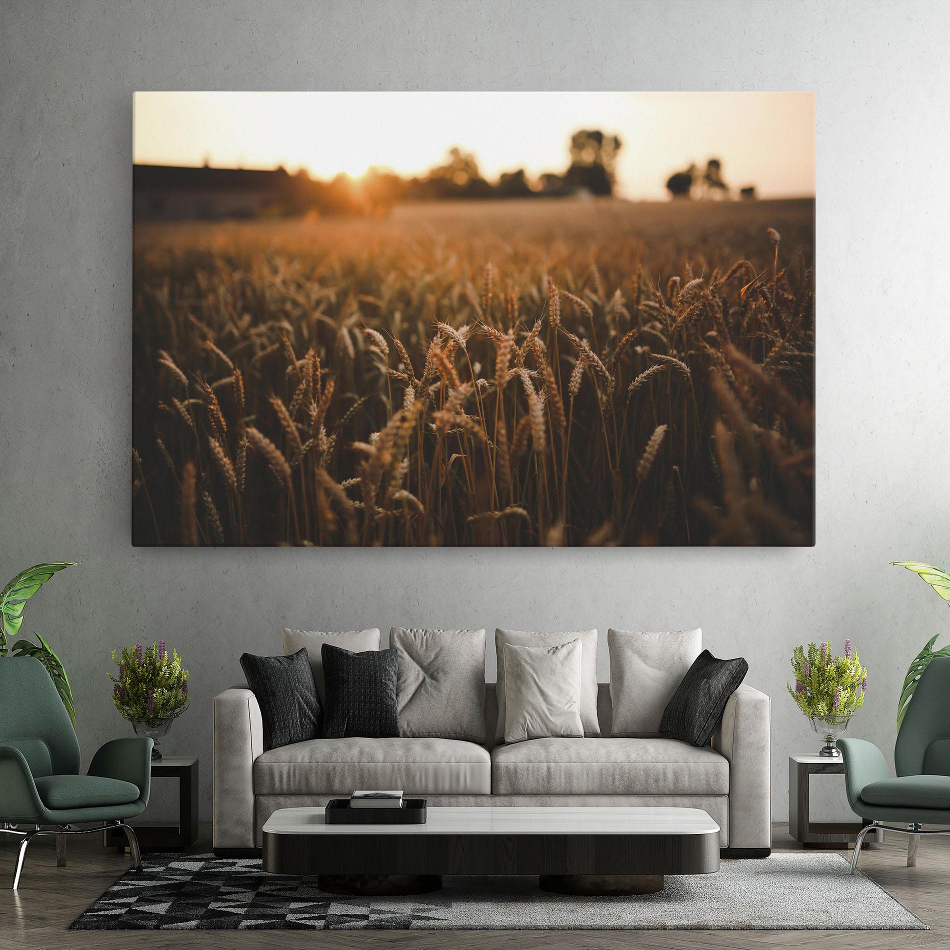 Leinwandbild Wheat Sunrise mockup 7