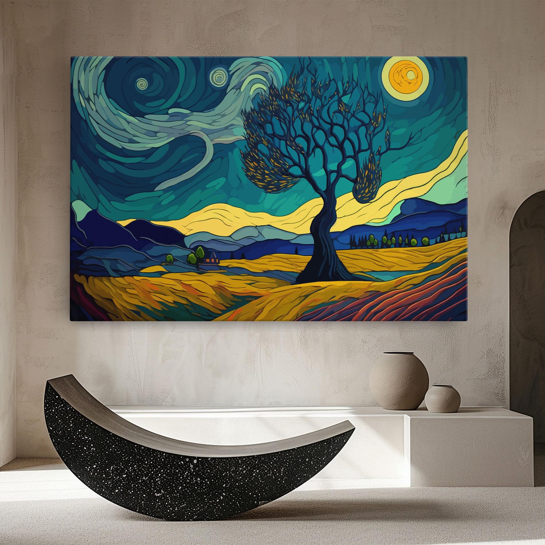 Leinwandbild Abstract Rural Art mockup 8