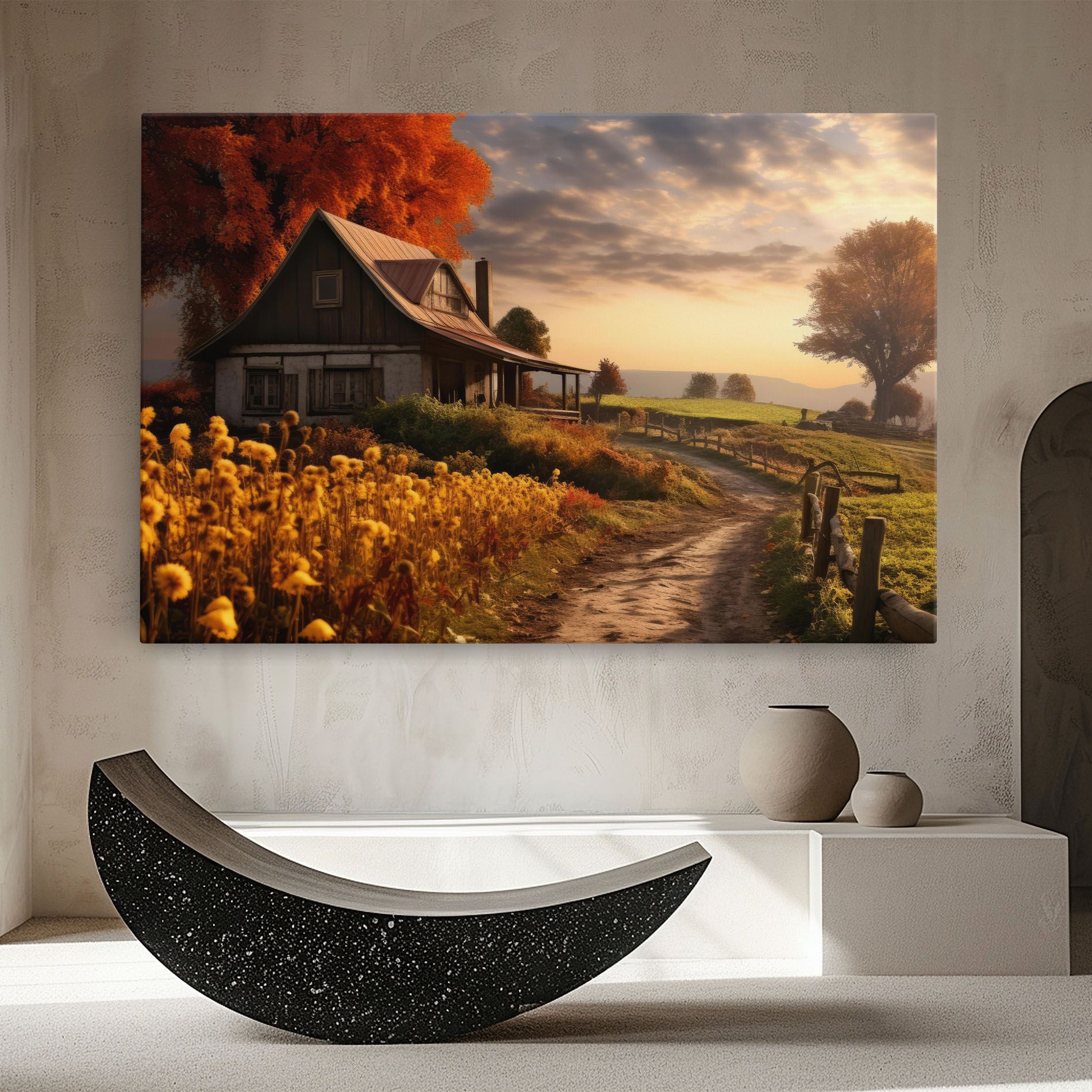 Autumn Farm House mockup 8