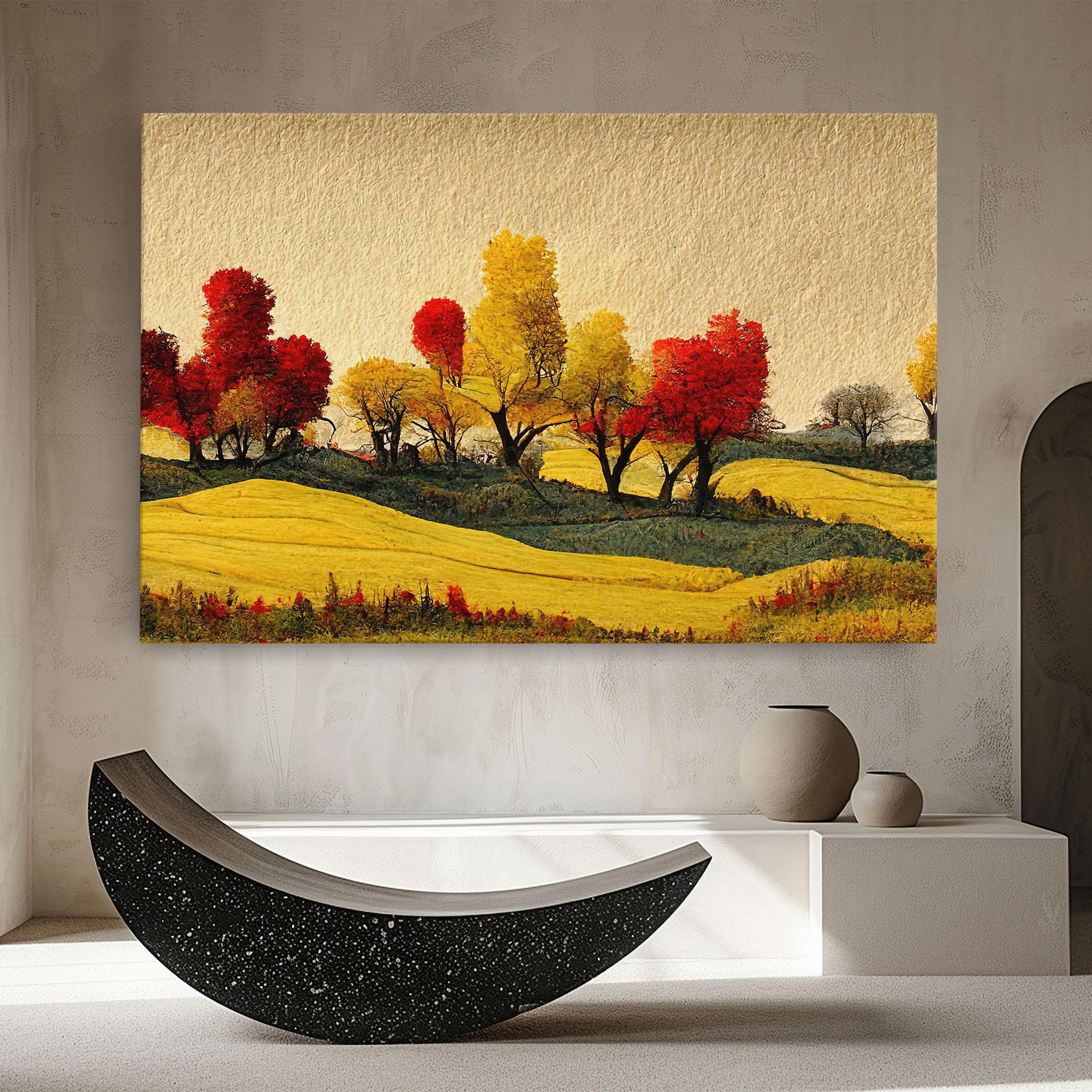 Leinwandbild Autumn Paper Style mockup 8