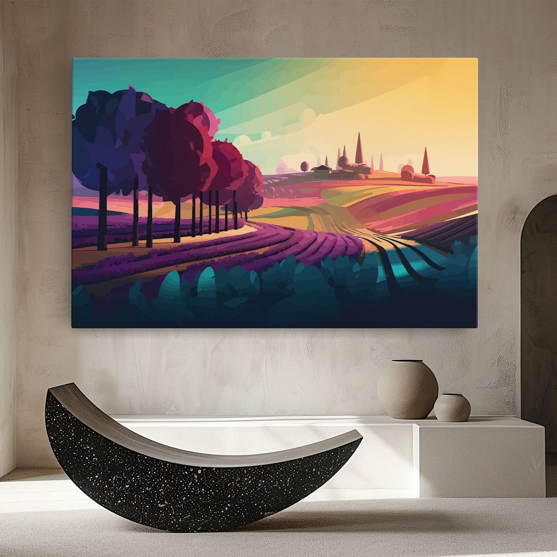 Beautiful Rural View mockup 8