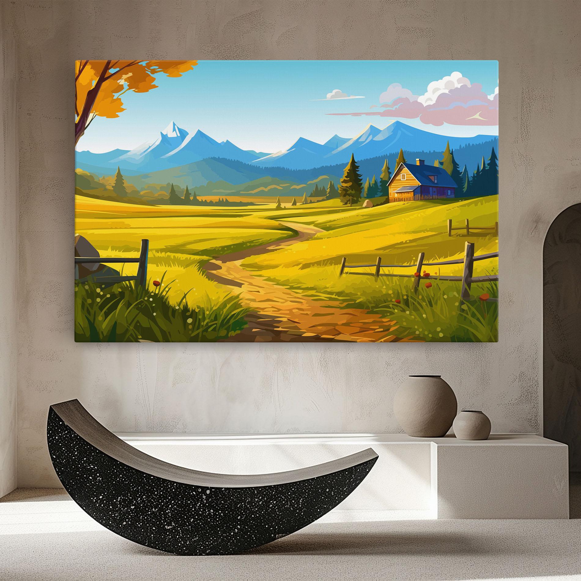 Leinwandbild Daylight Rural View mockup 8