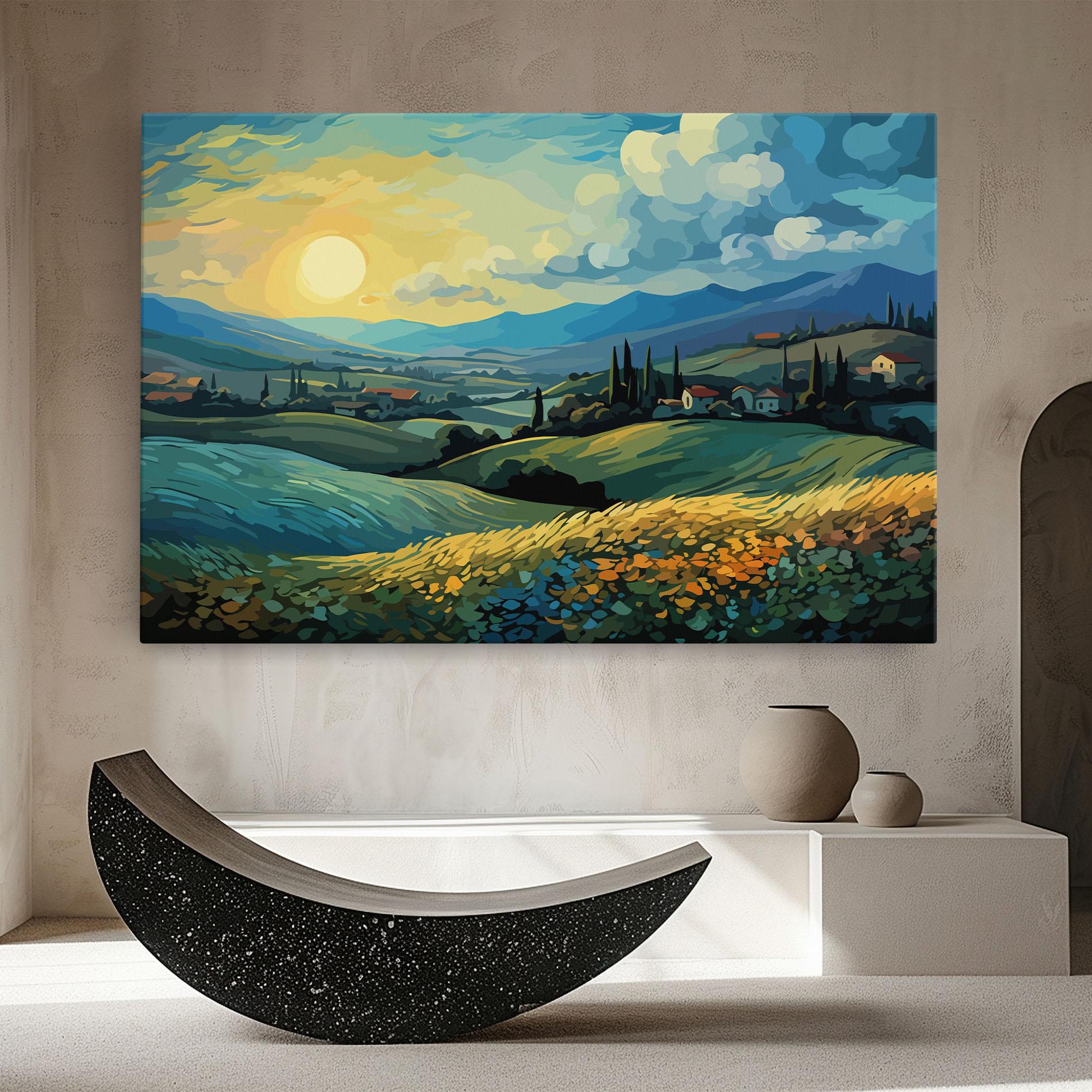 Leinwandbild Fantasy Blue View mockup 8