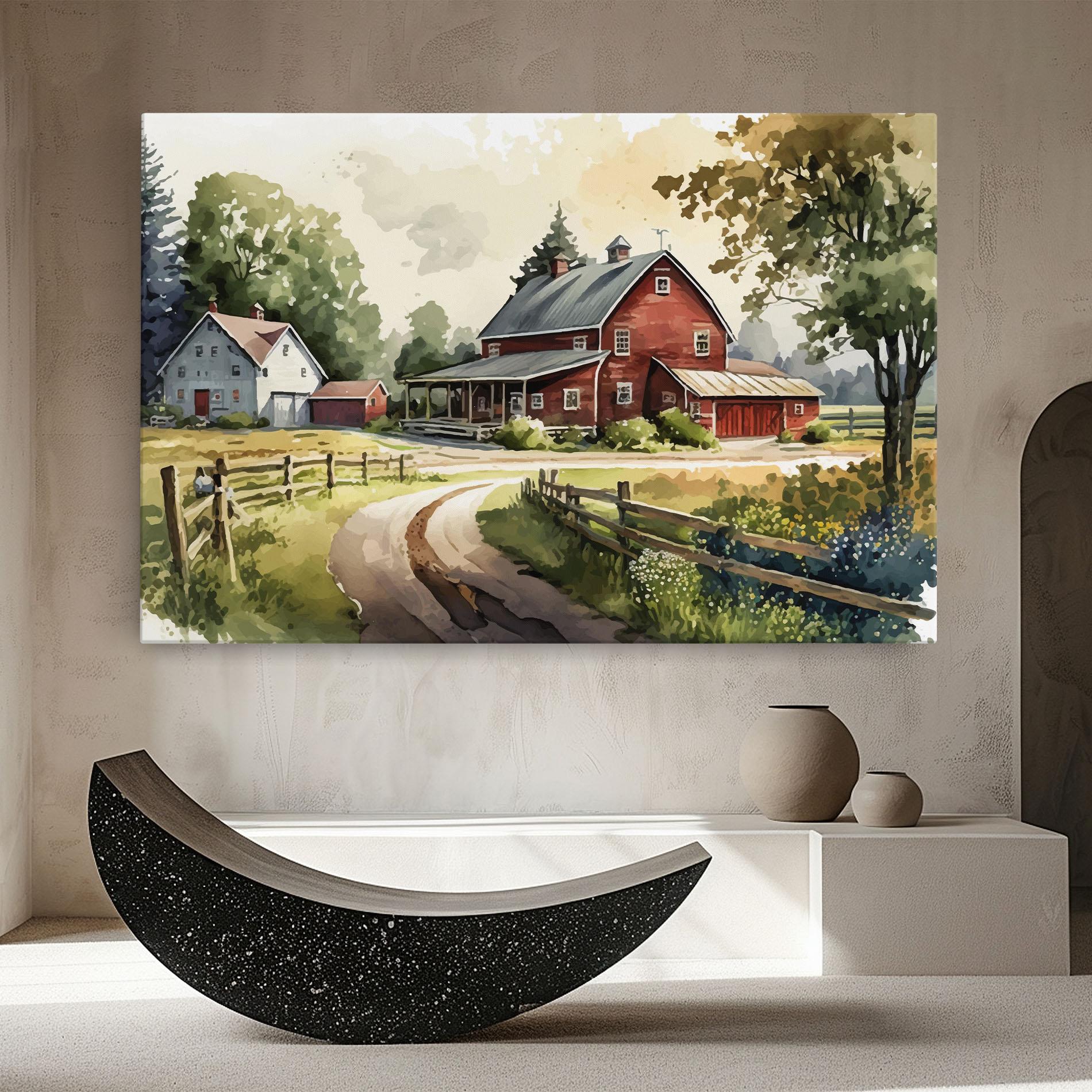 Leinwandbild Farmhouse Painting mockup 8