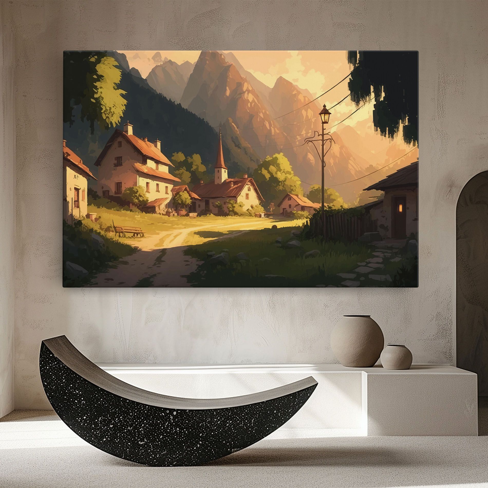 Grassy Village View mockup 8