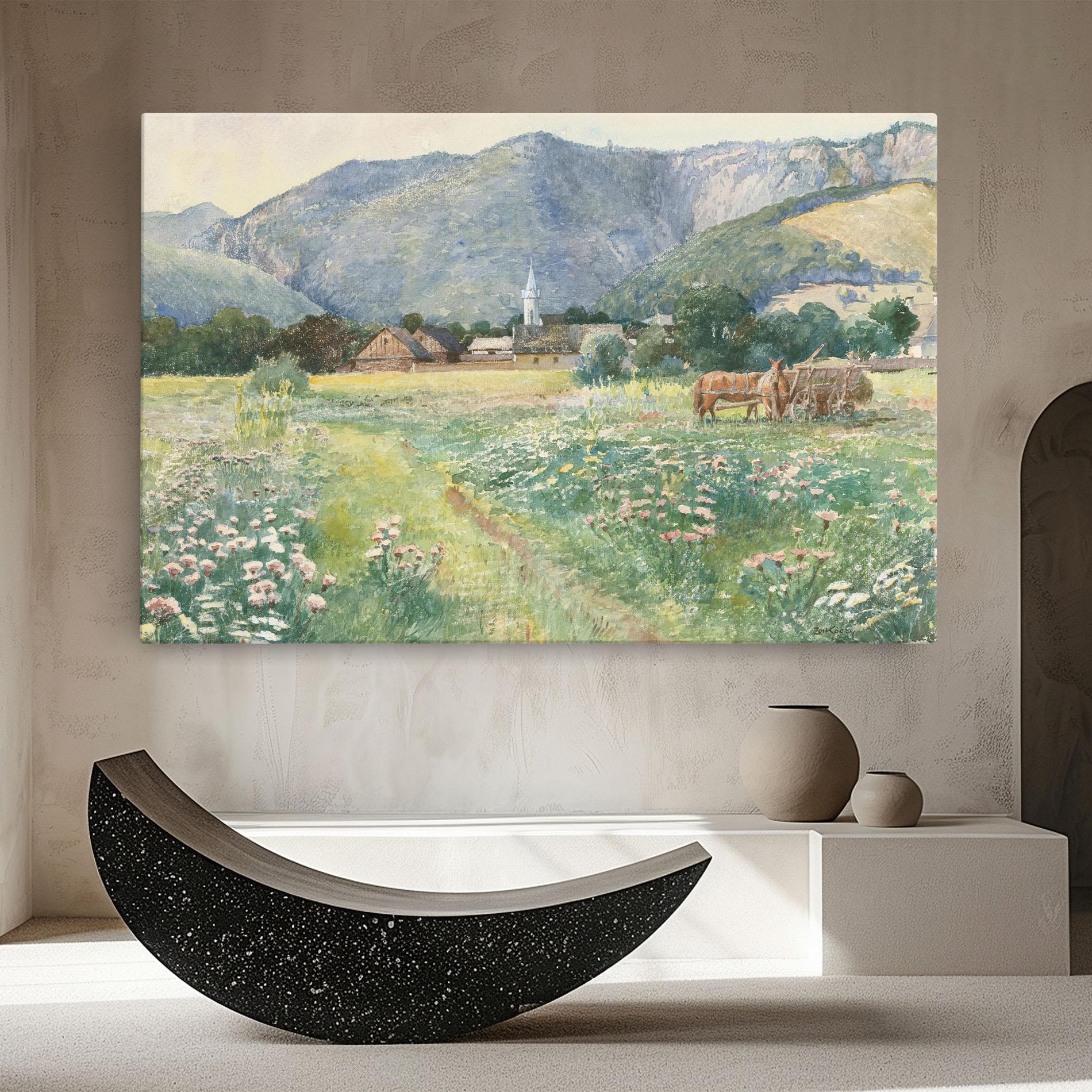 Leinwandbild Rural Painting Art mockup 8