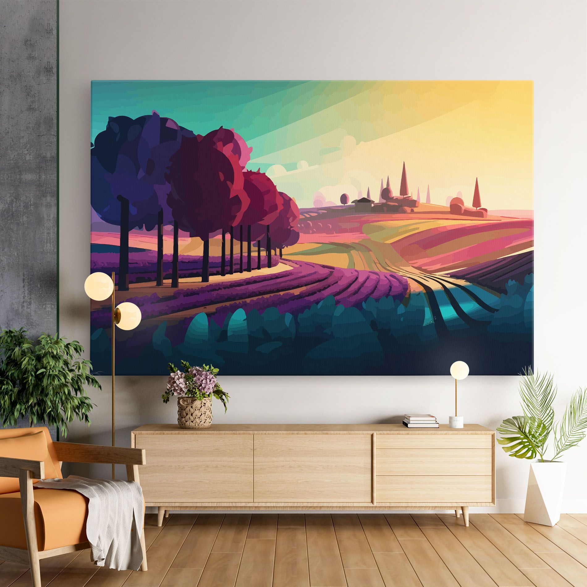 Beautiful Rural View mockup 9