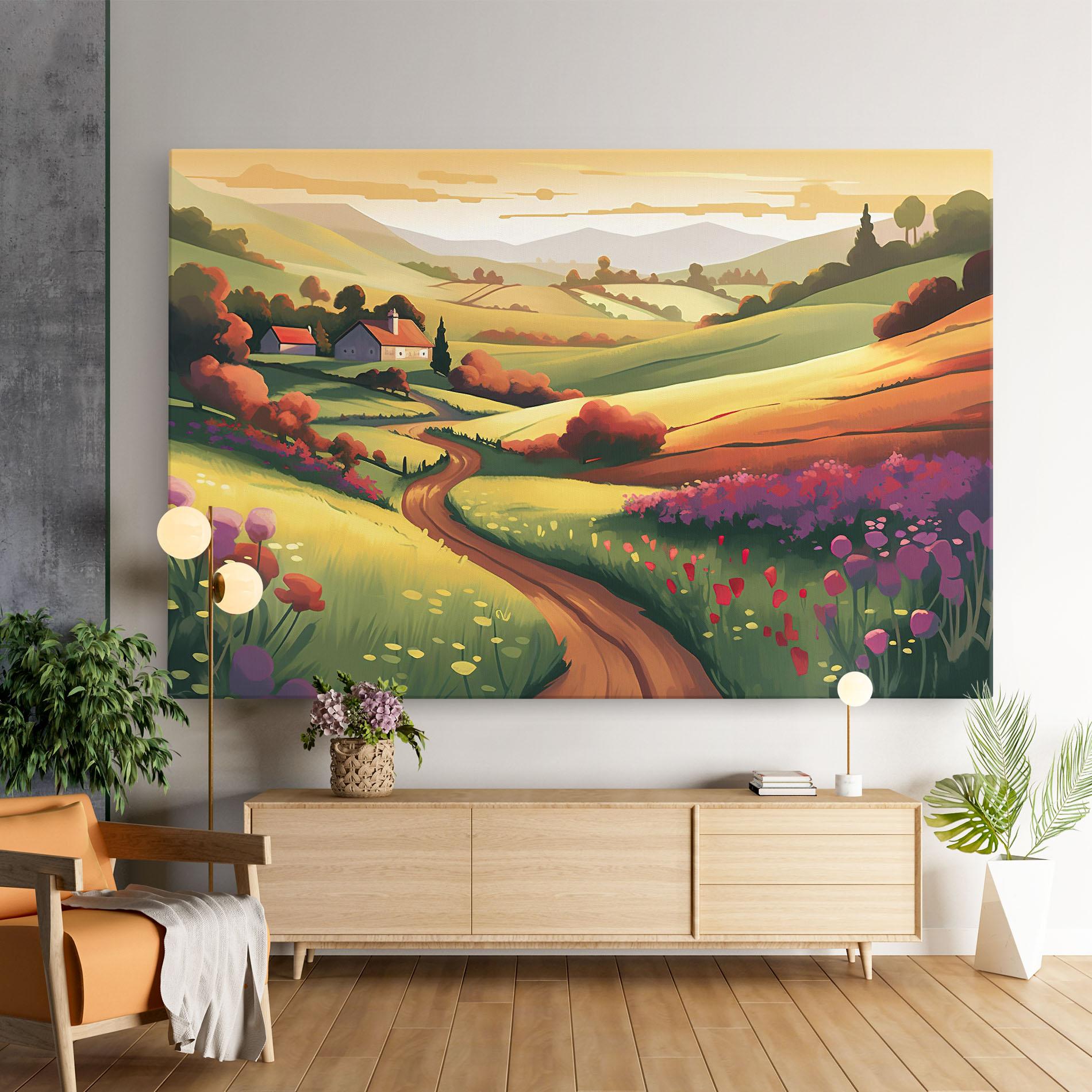 Leinwandbild Countryside Charm mockup 9