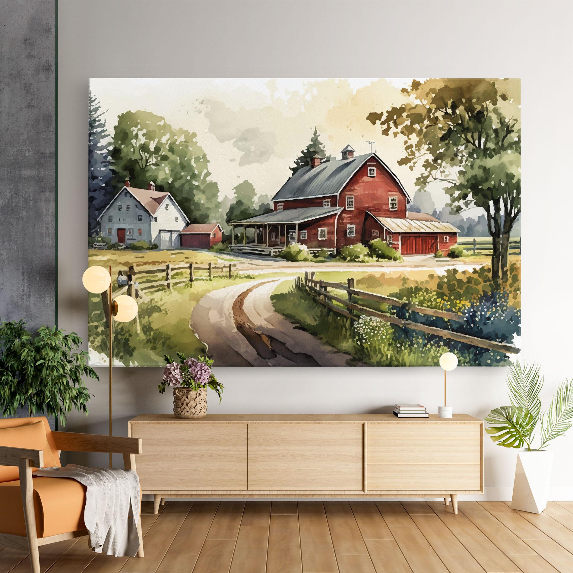Leinwandbild Farmhouse Painting mockup 9