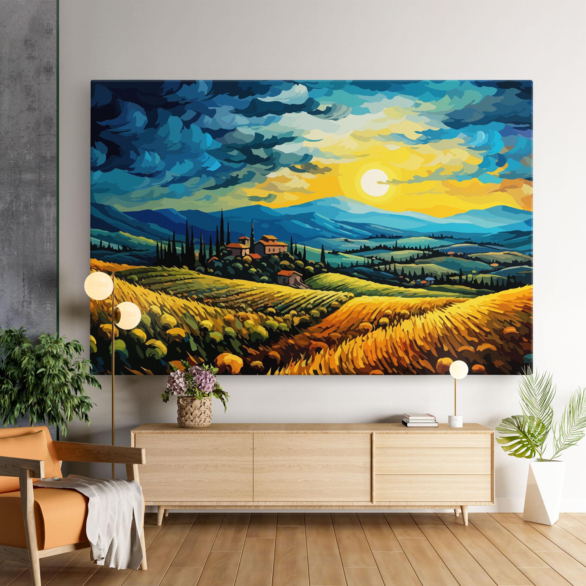 Leinwandbild Rural Fantasy View mockup 9