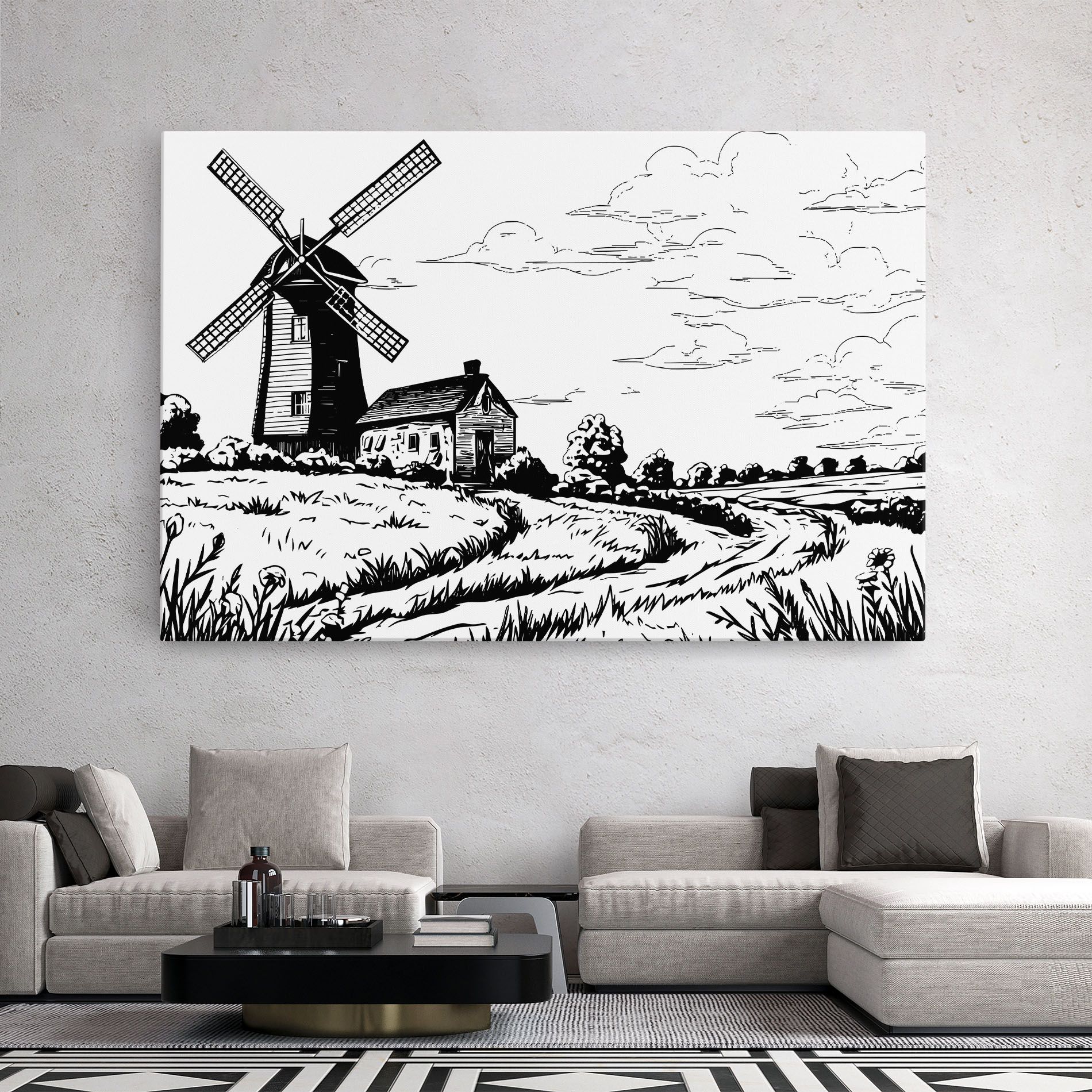 Black Line Wheat mockup 2