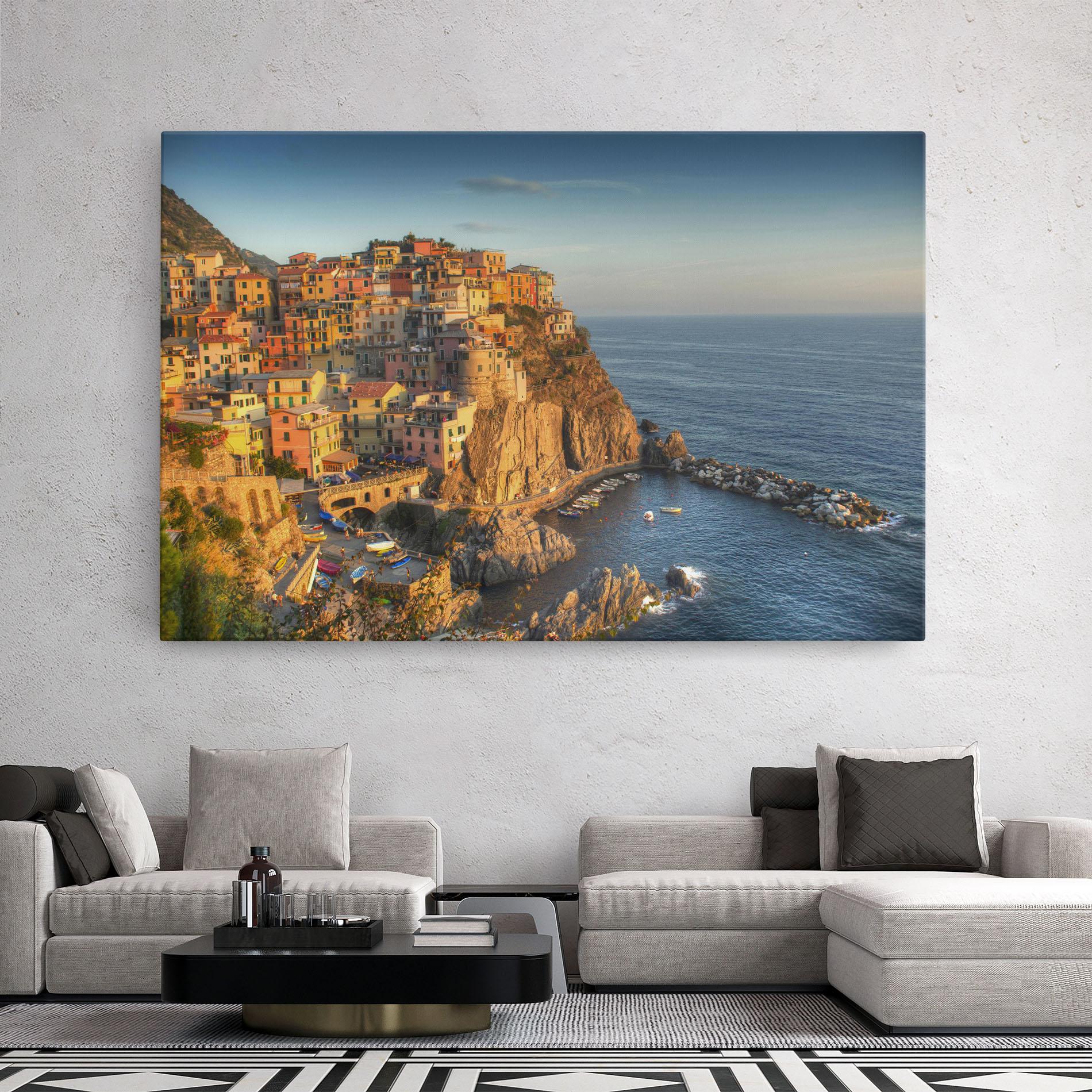 Leinwandbild Cinque Terrre mockup 2
