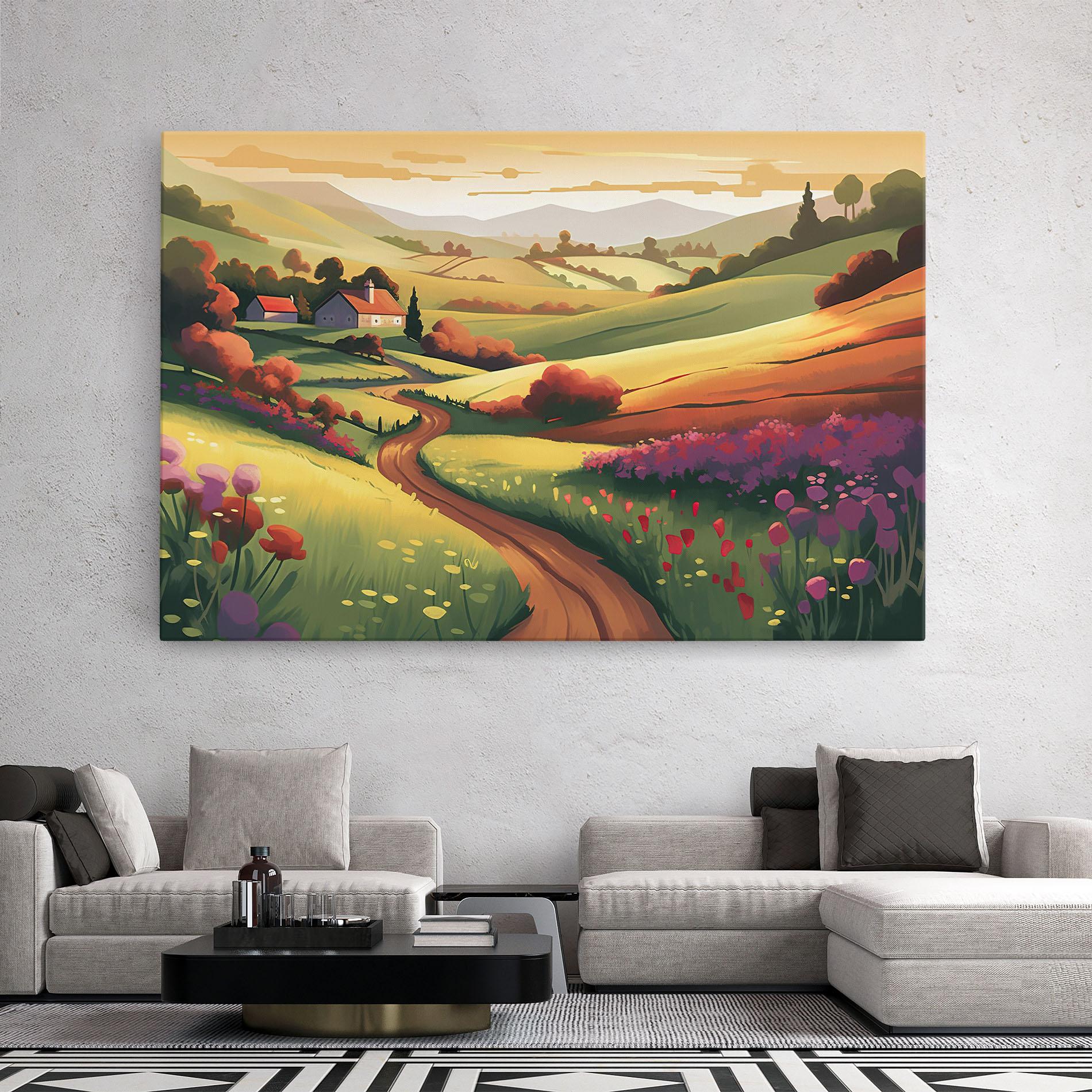 Leinwandbild Countryside Charm mockup 2