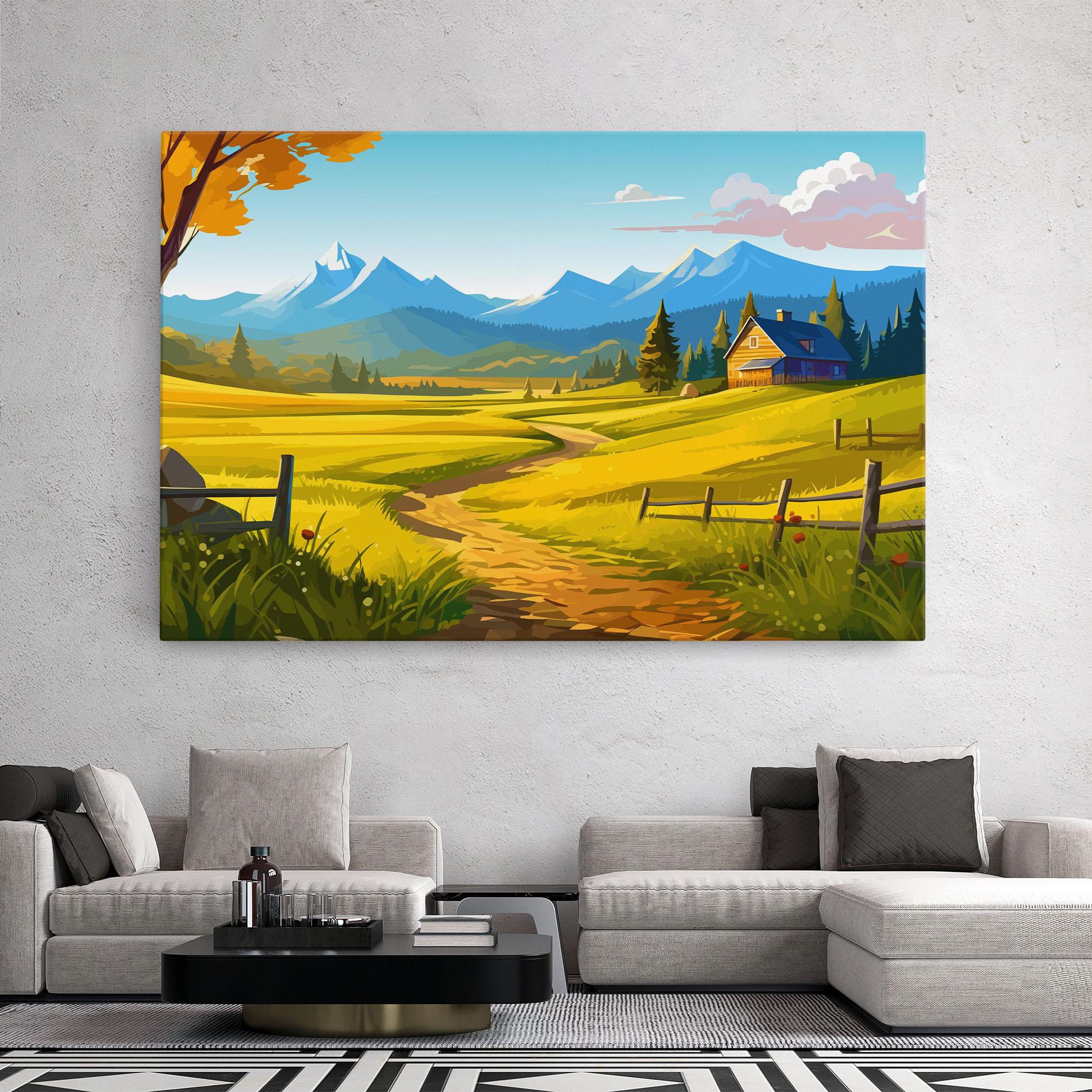 Leinwandbild Daylight Rural View mockup 2