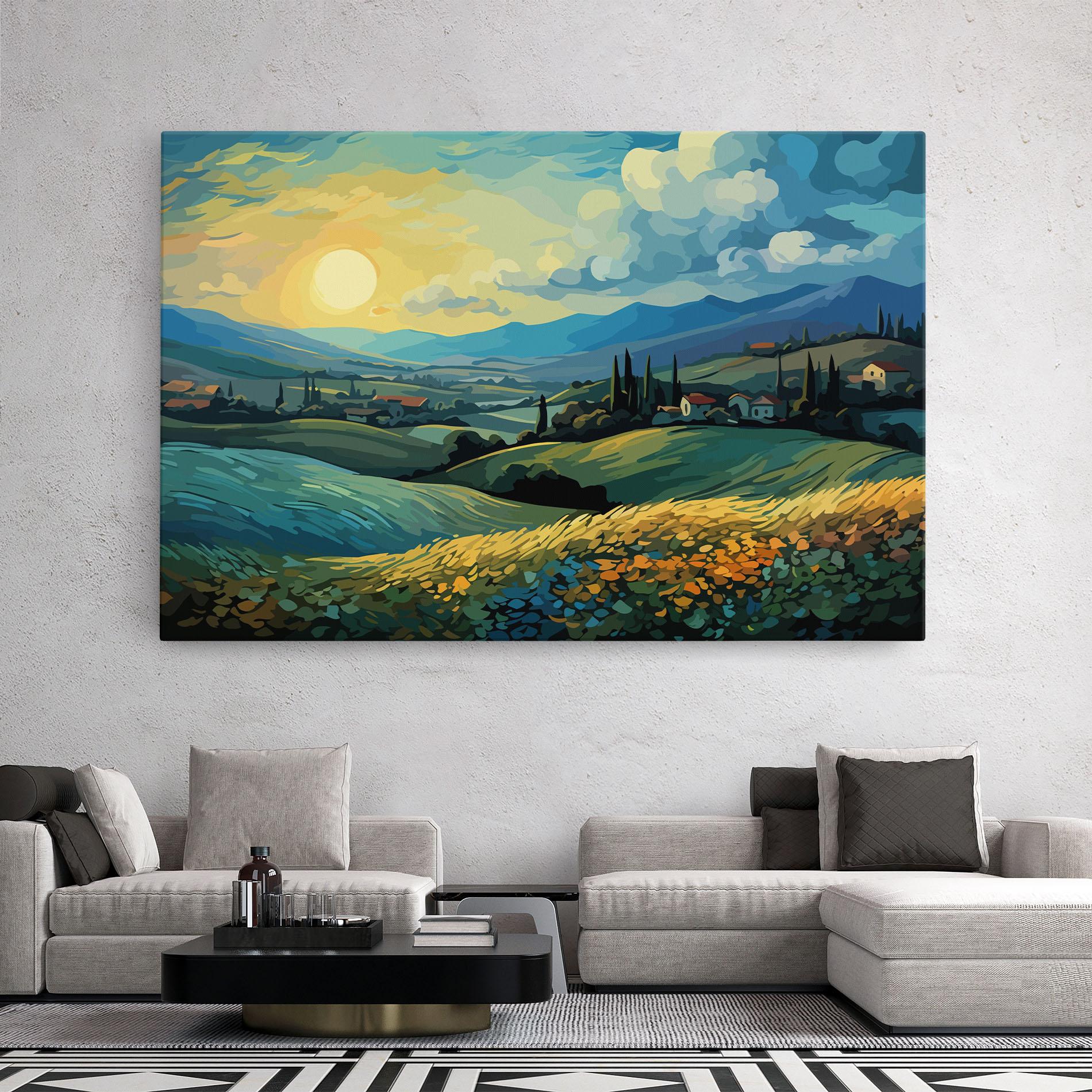 Leinwandbild Fantasy Blue View mockup 2