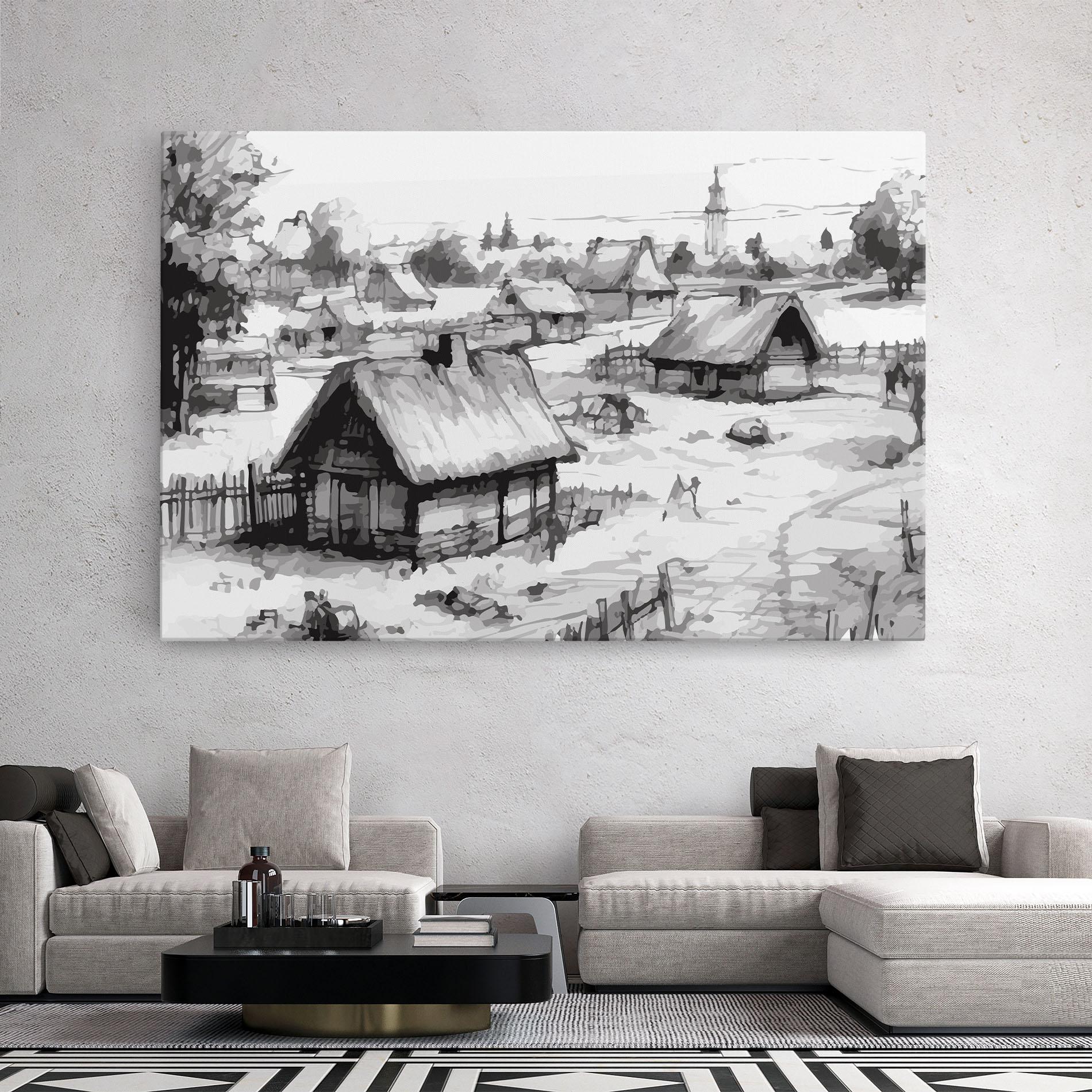 Leinwandbild Farm Grey Ink mockup 2