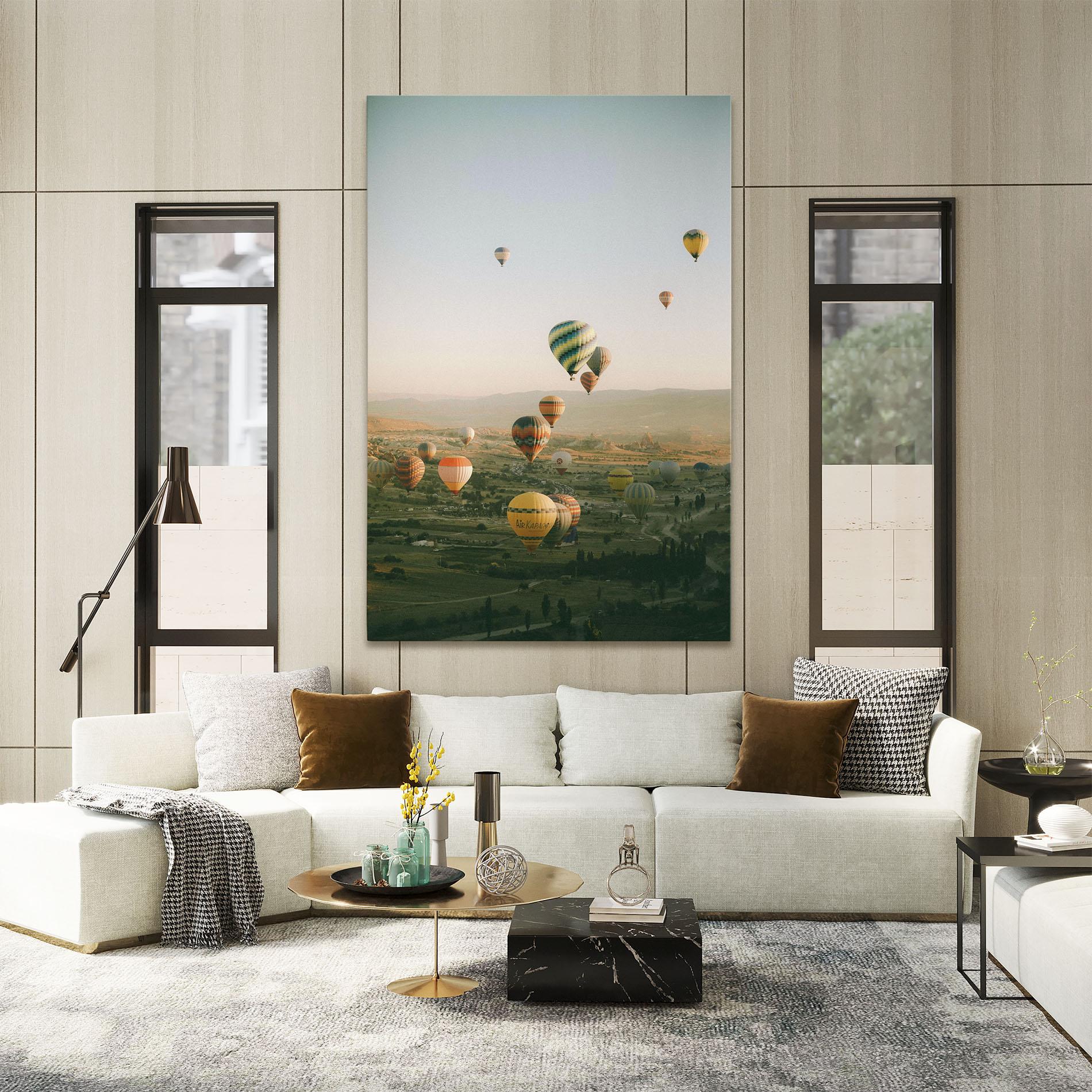 Leinwandbild Hot Ballons mockup 2