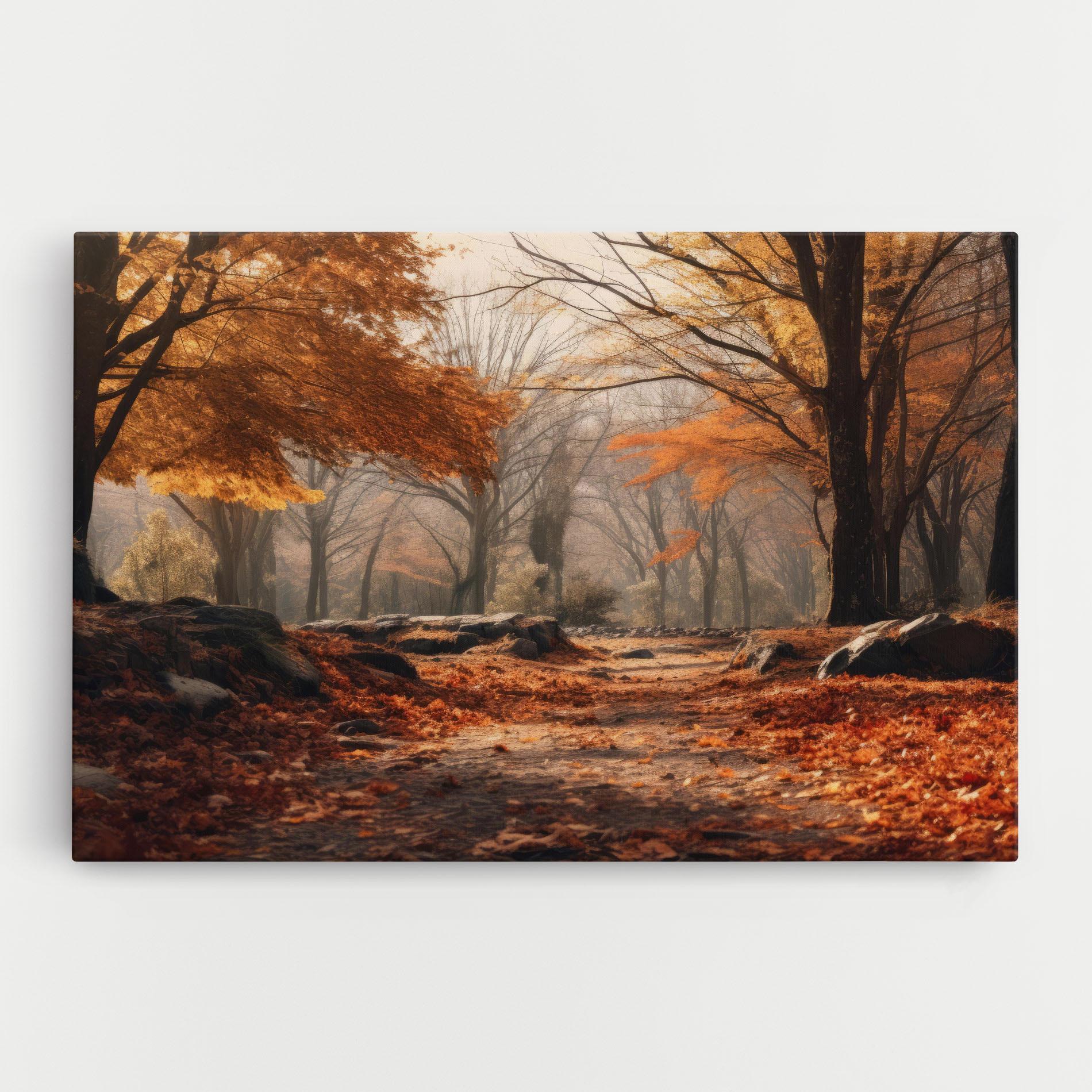 Leinwandbild Autumn Forest mockup 0