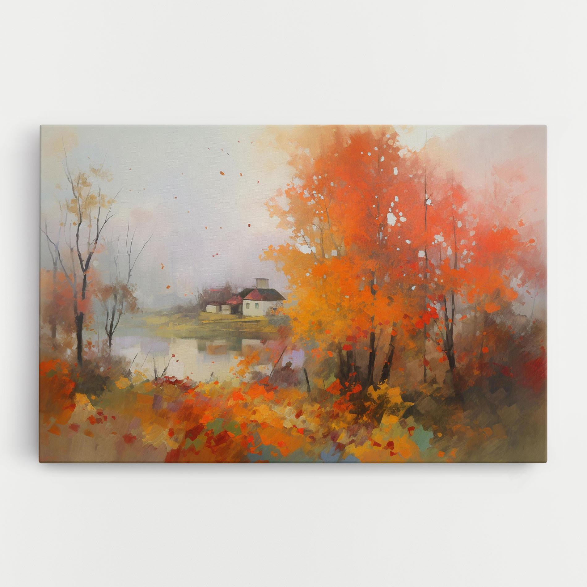 Leinwandbild Autumnal Painting mockup 0