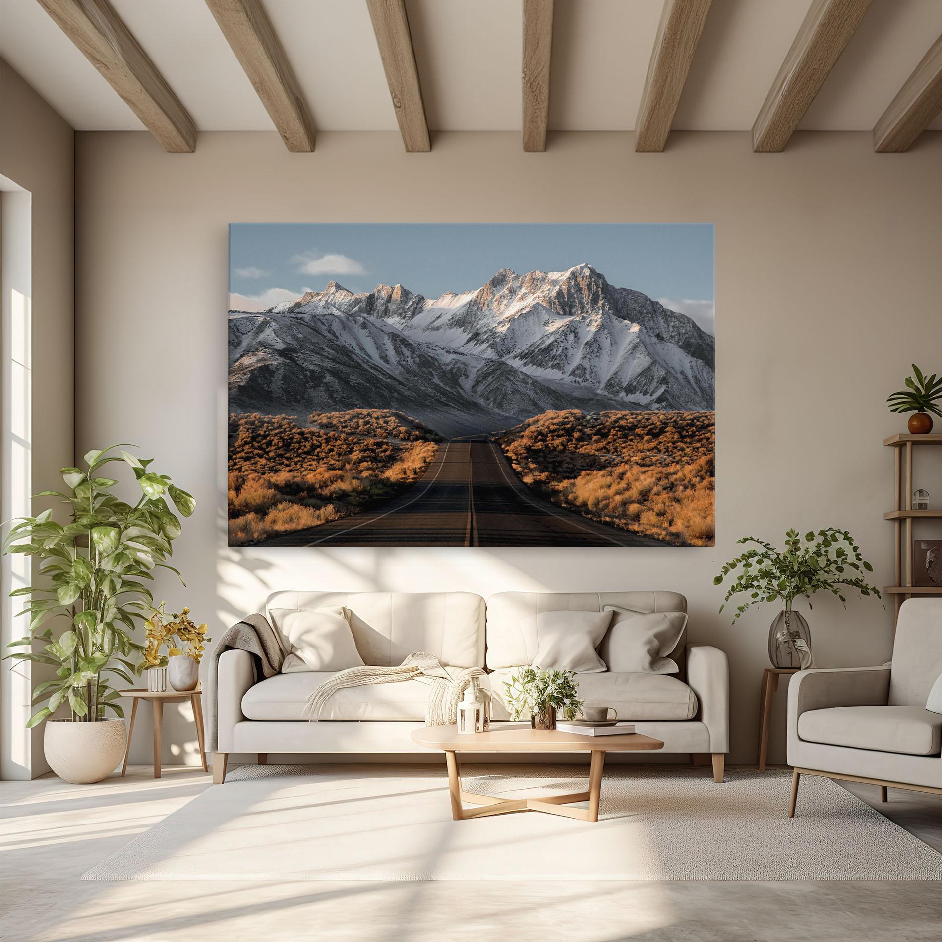 Leinwandbild Autumn Mountain View mockup 6