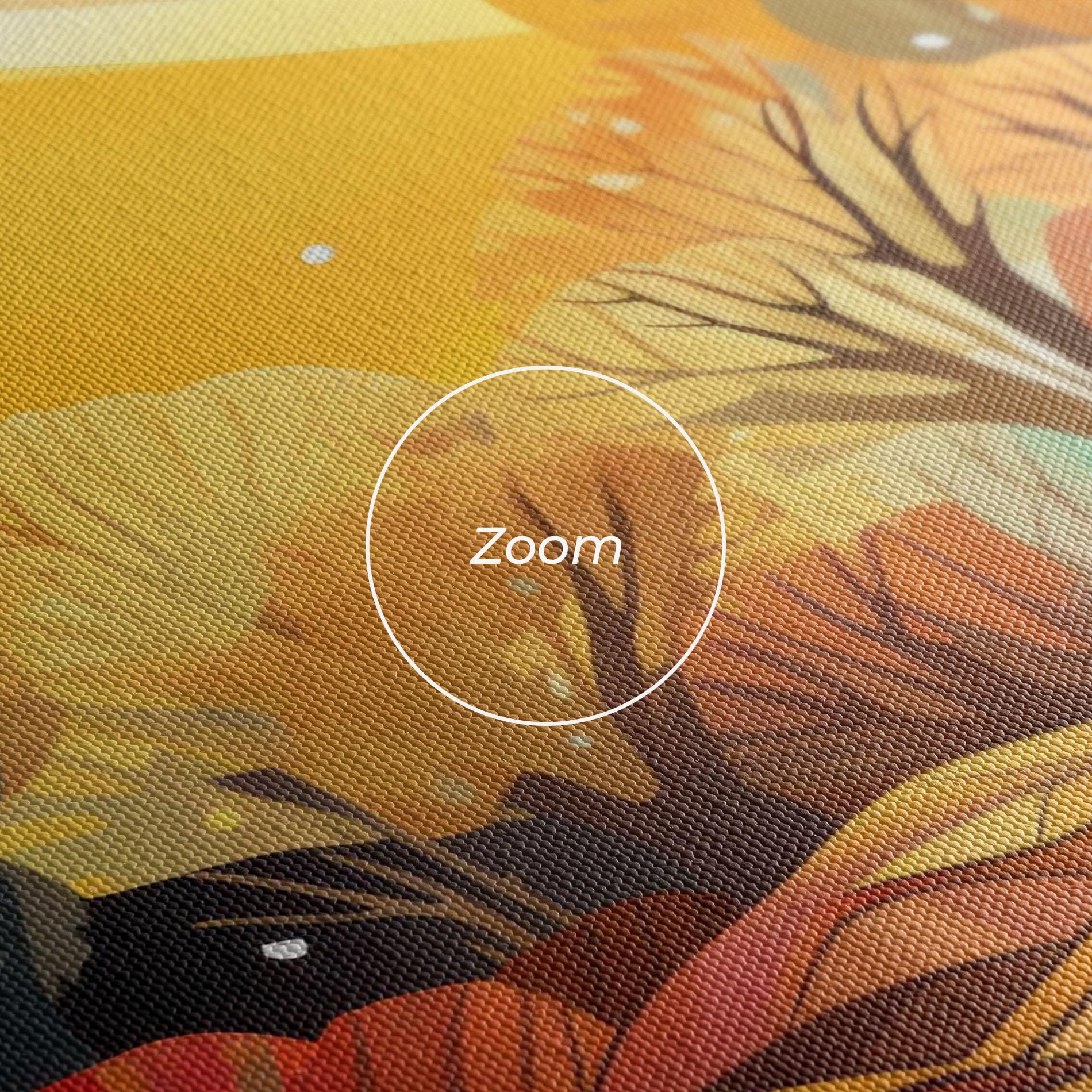 Leinwandbild Autumn Forest Art mockup 3