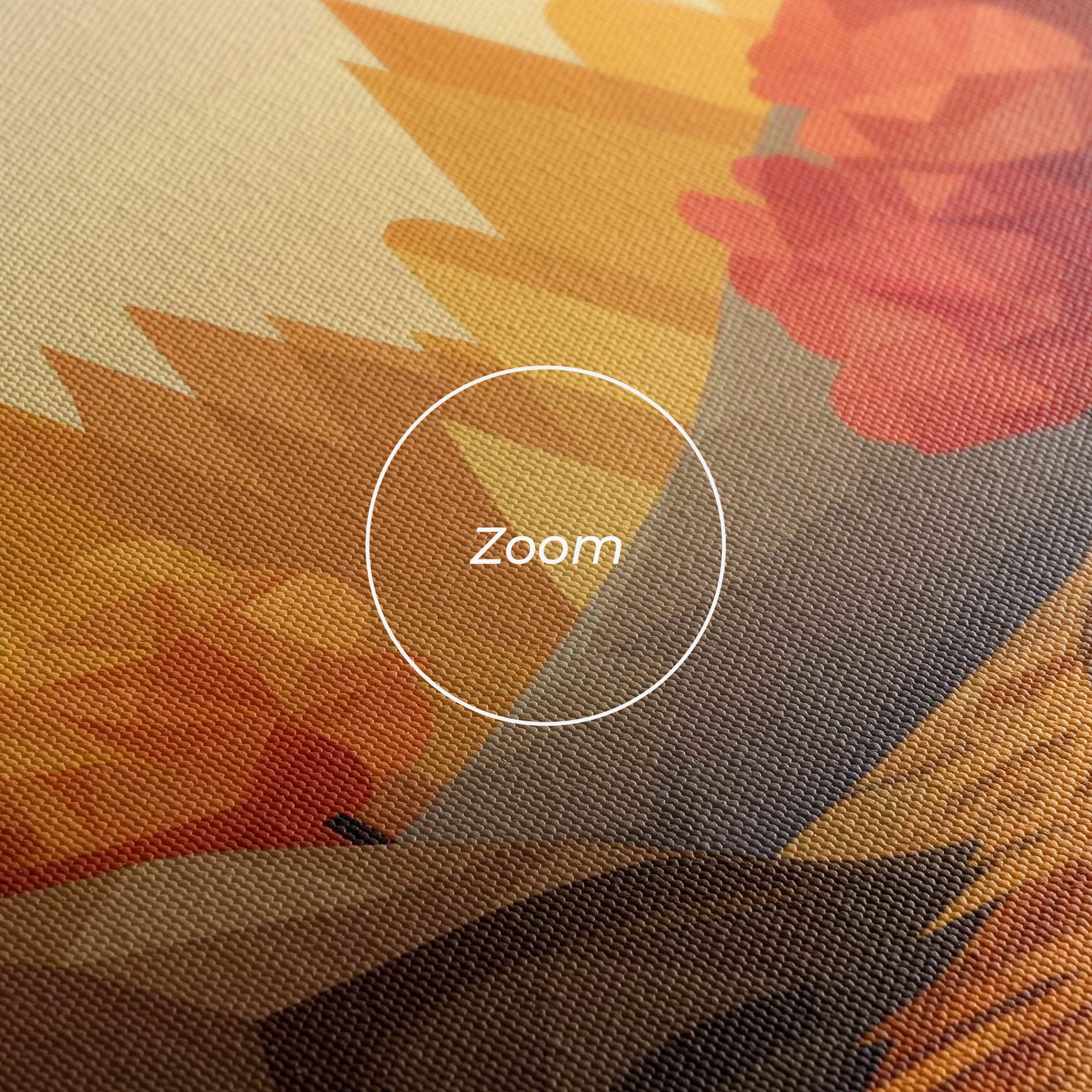Leinwandbild Autumn Orange Forest mockup 3