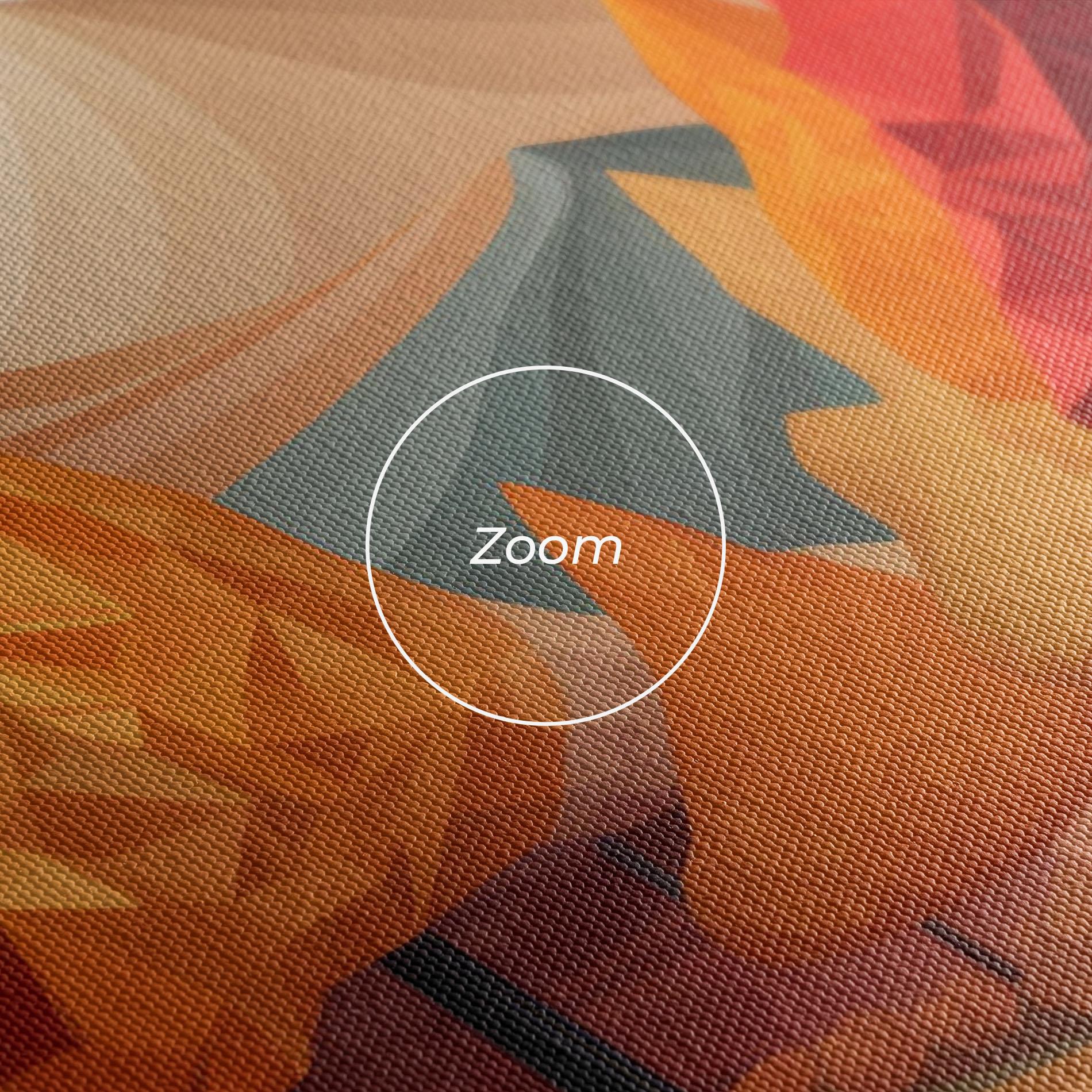 Leinwandbild Colorful Trees Art mockup 3