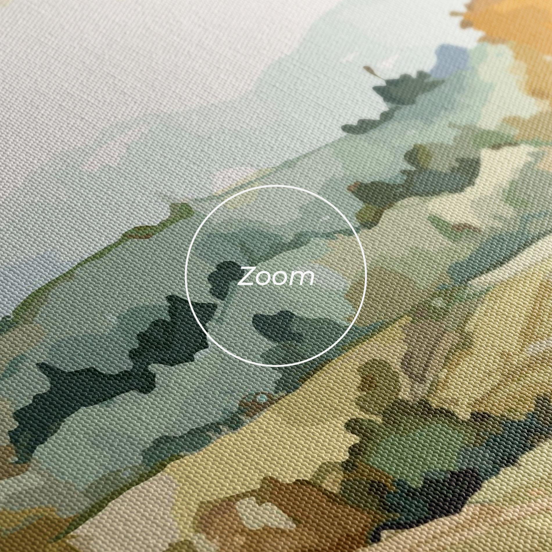 Leinwandbild Green Yellow Autumn mockup 3