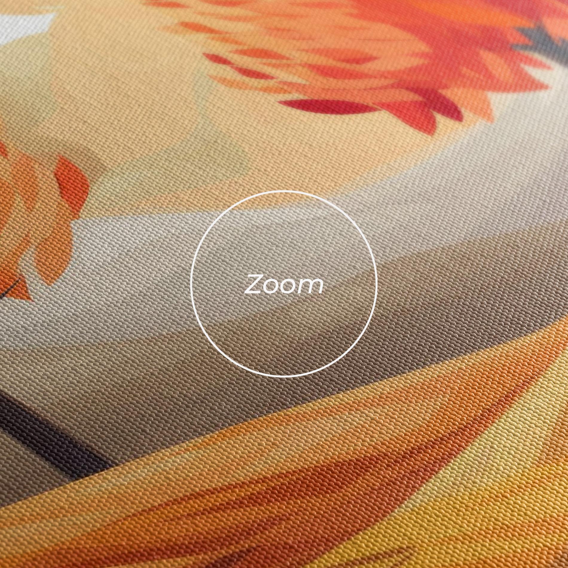 Leinwandbild Red Trees Art mockup 3