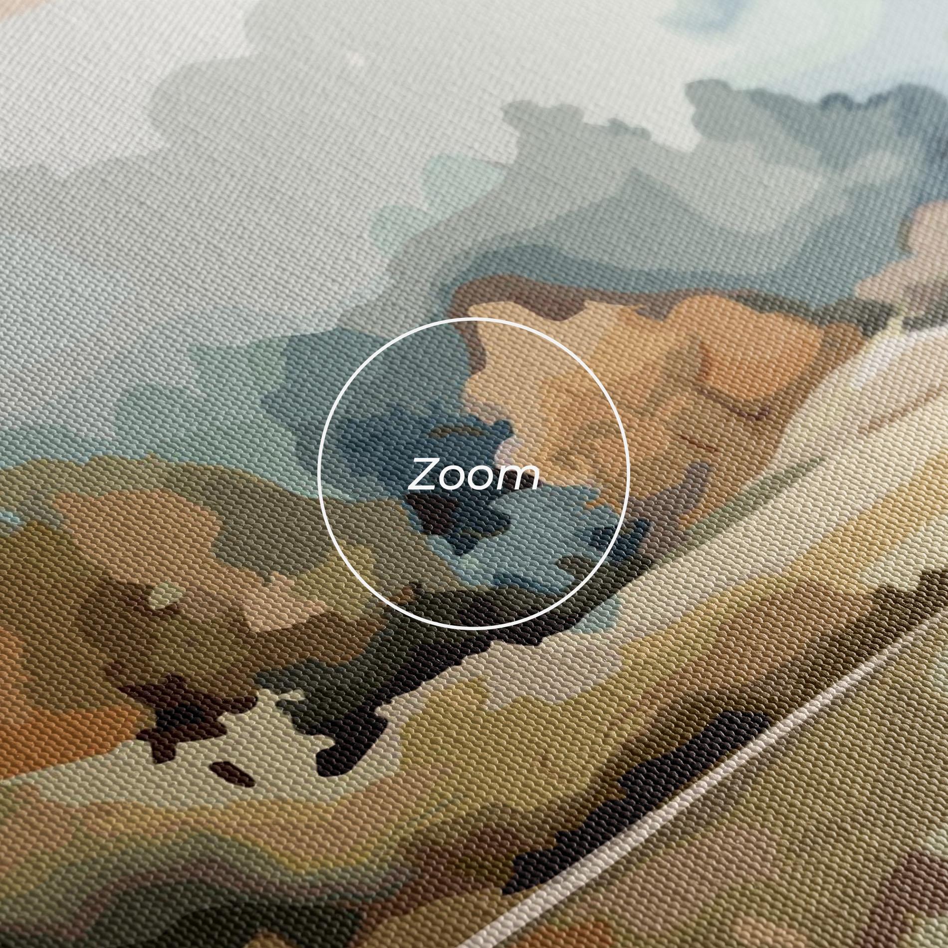 Leinwandbild Watercolor Autumn mockup 3