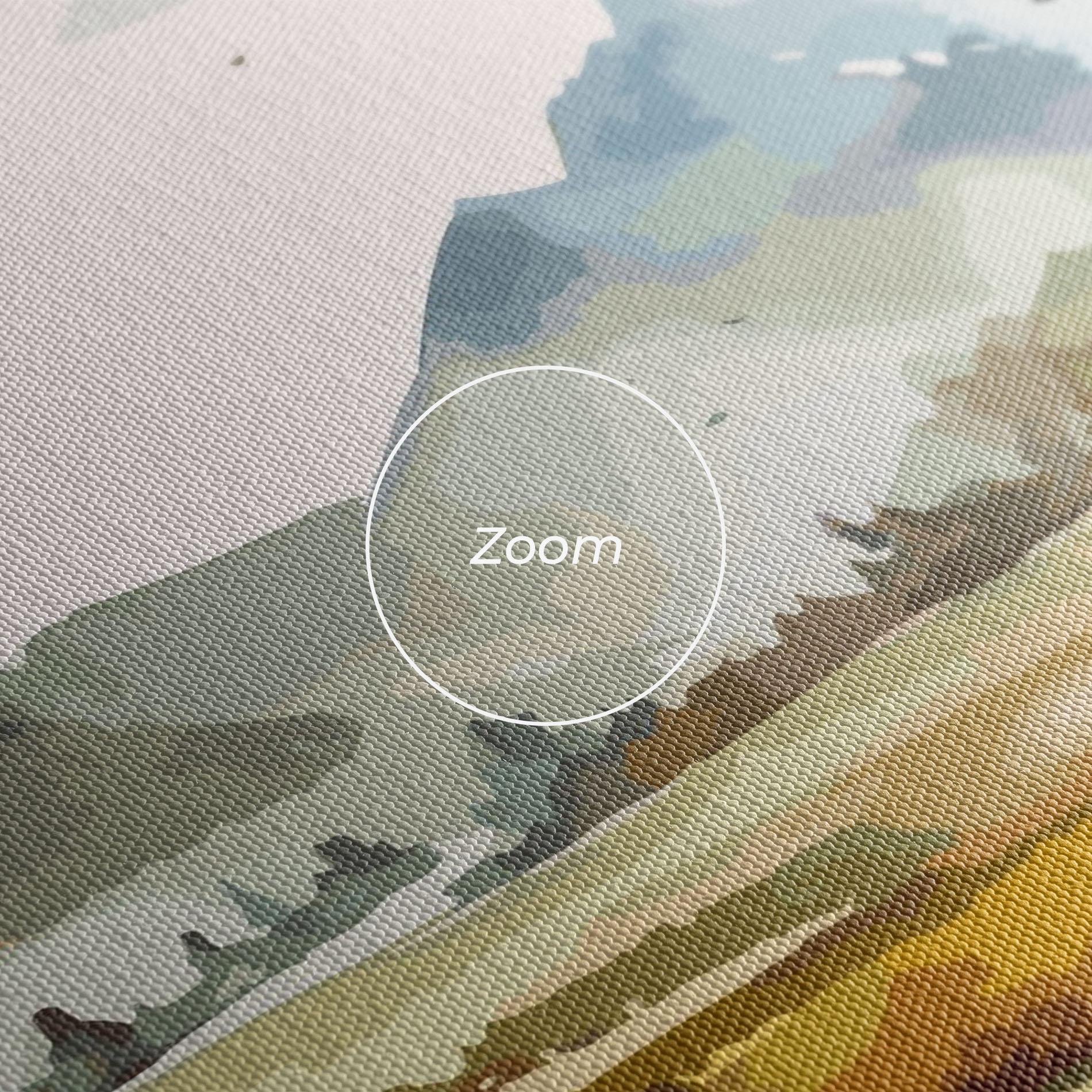 Leinwandbild Yellow Blue Autumn mockup 3
