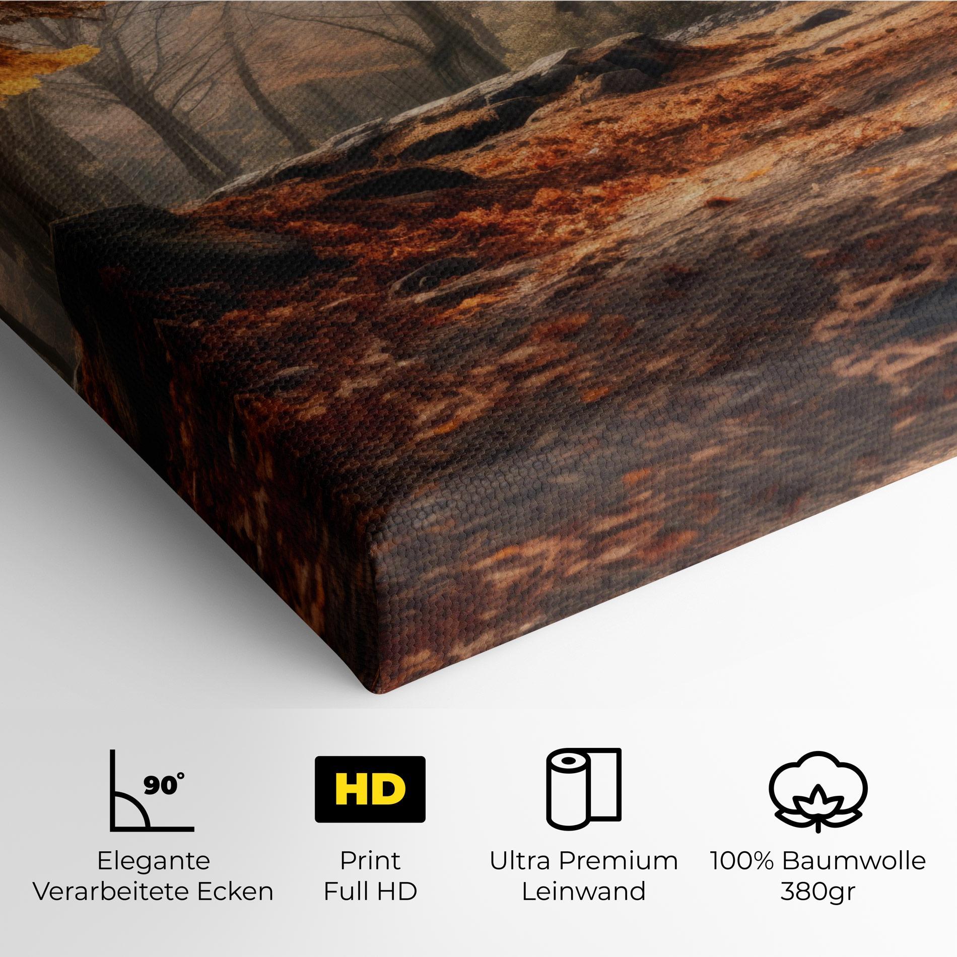 Leinwandbild Autumn Forest mockup 4