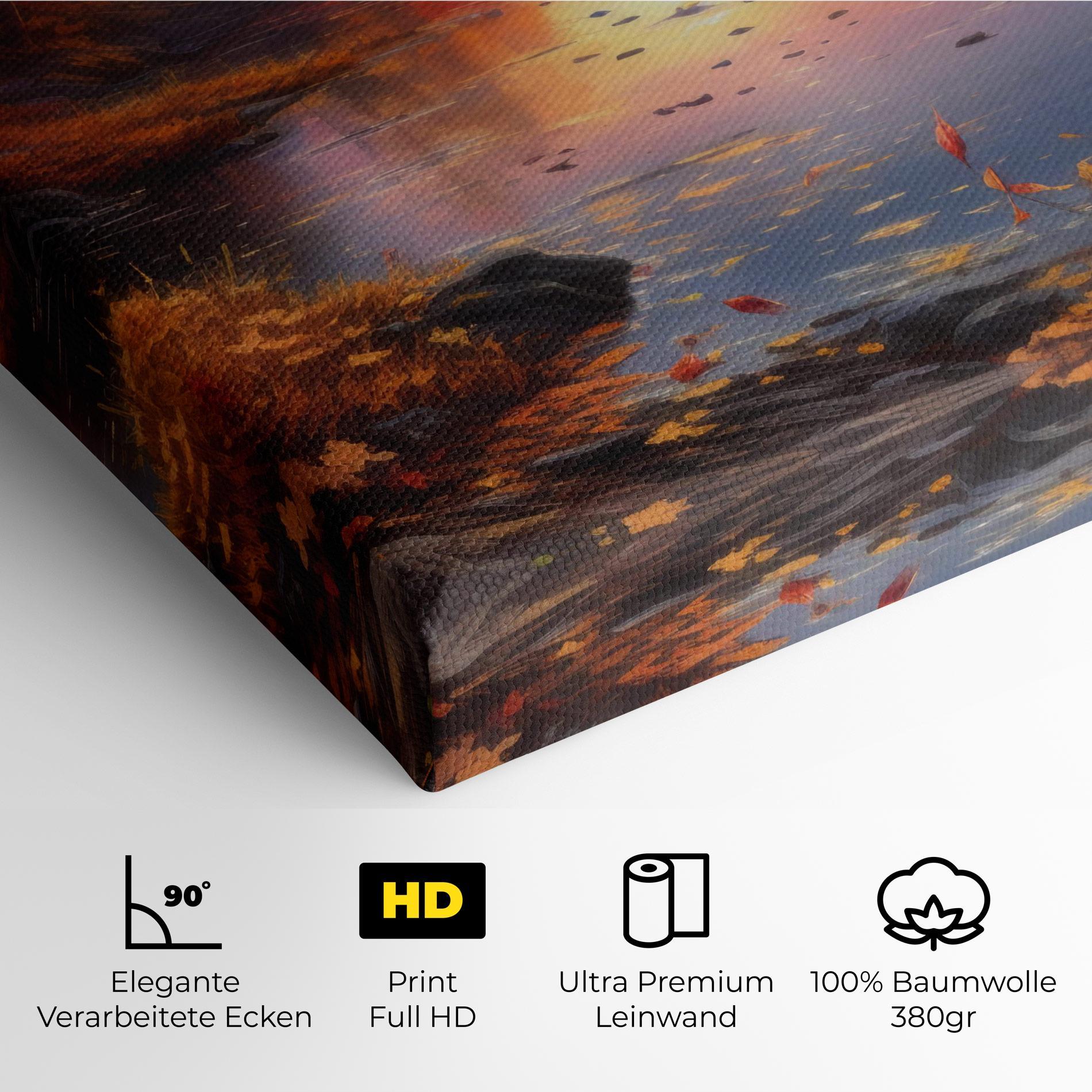 Leinwandbild Autumn Sunset mockup 4