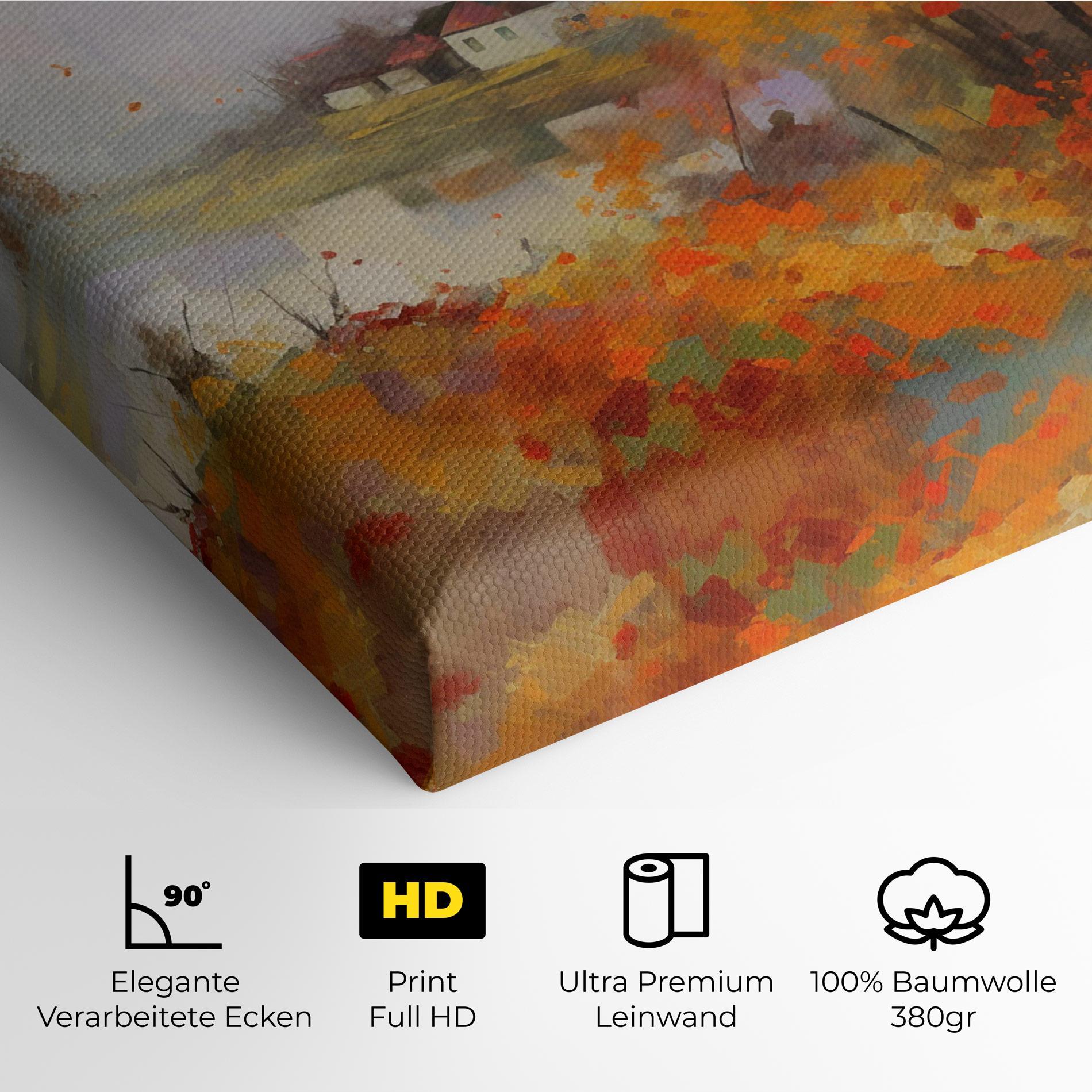 Leinwandbild Autumnal Painting mockup 4