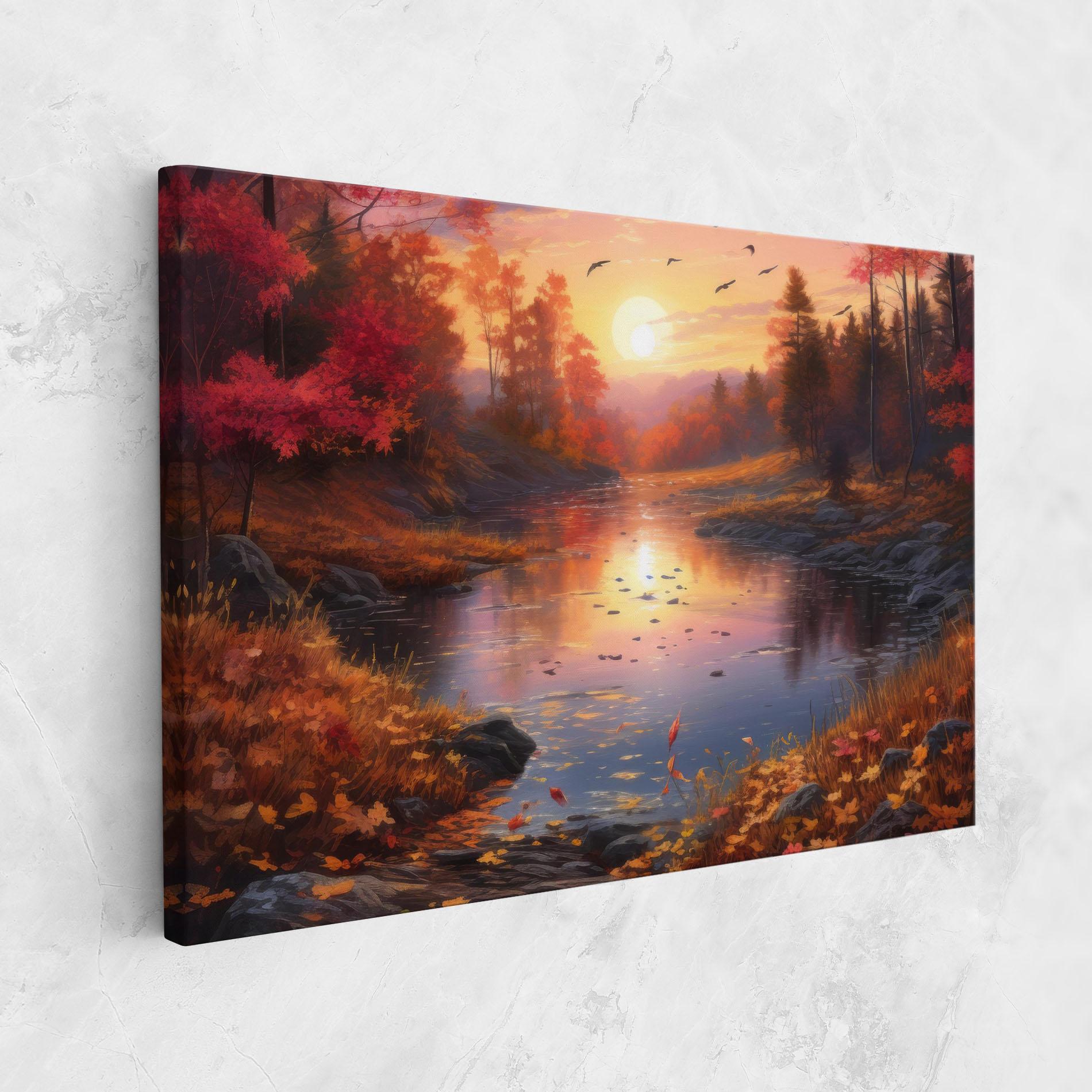 Leinwandbild Autumn Sunset mockup 1