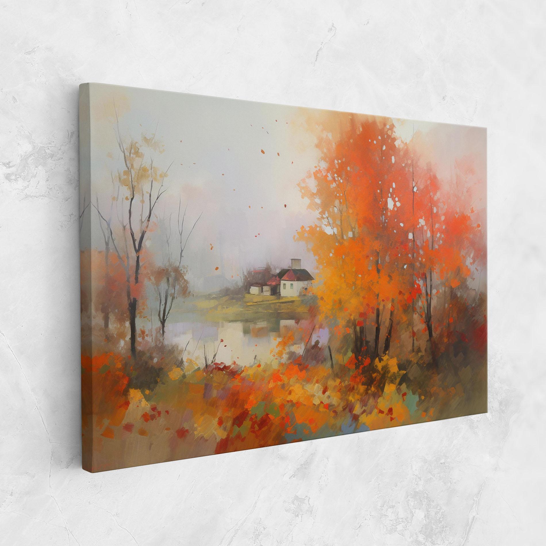 Leinwandbild Autumnal Painting mockup 1