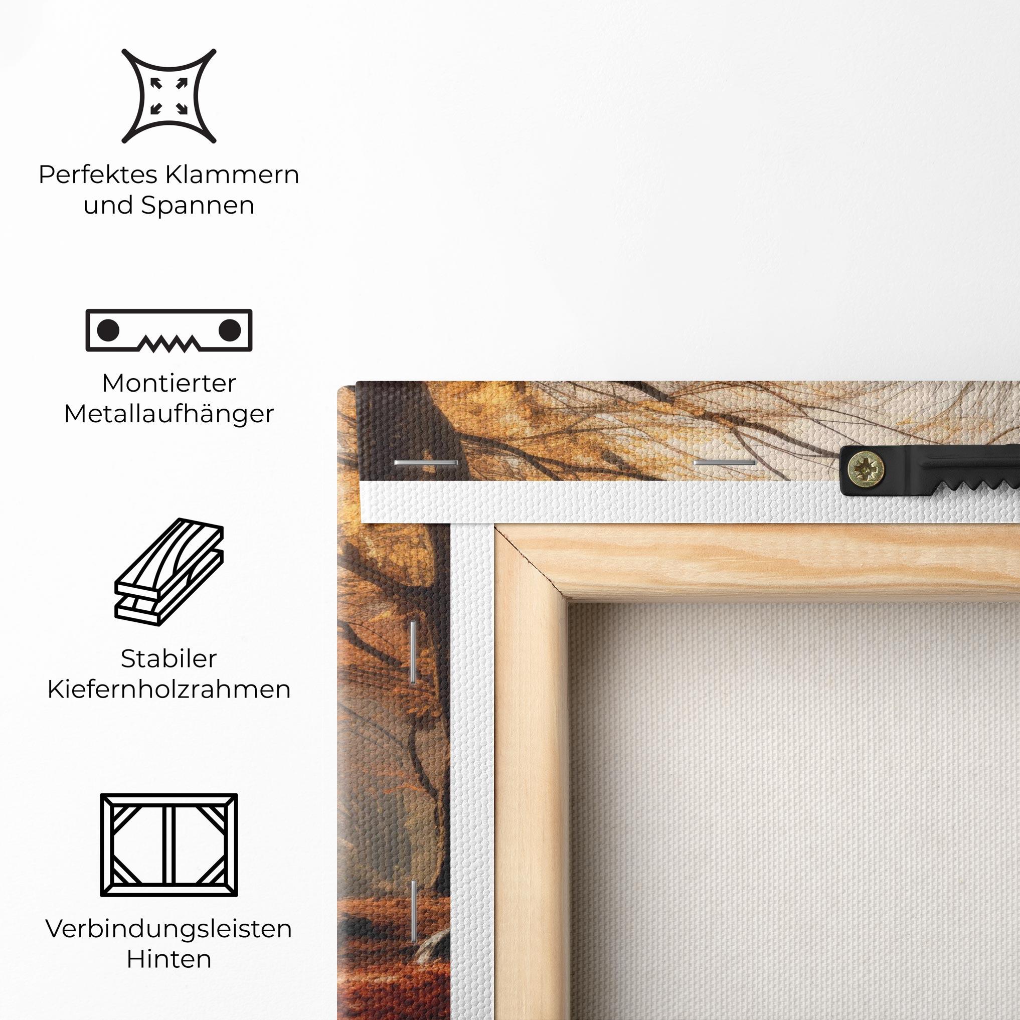 Leinwandbild Autumn Forest mockup 5